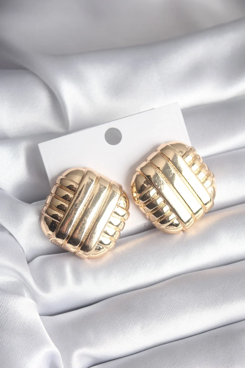 Pirinç Gold Renk İşleme Detay Kadın Küpe Tj-bkp8403 Diğer