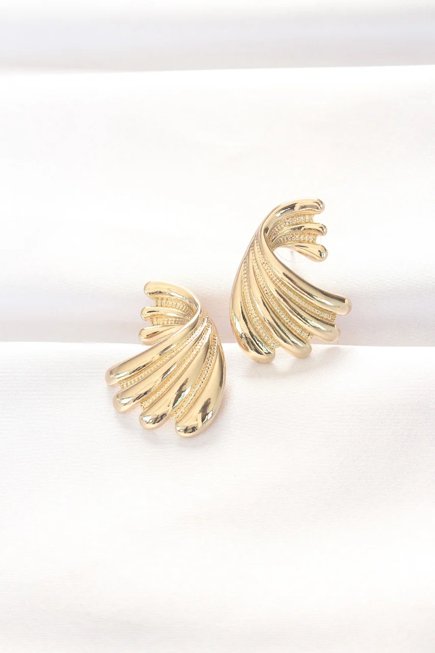 Pirinç Gold Renk Küpe Tj-bkp8883 Diğer