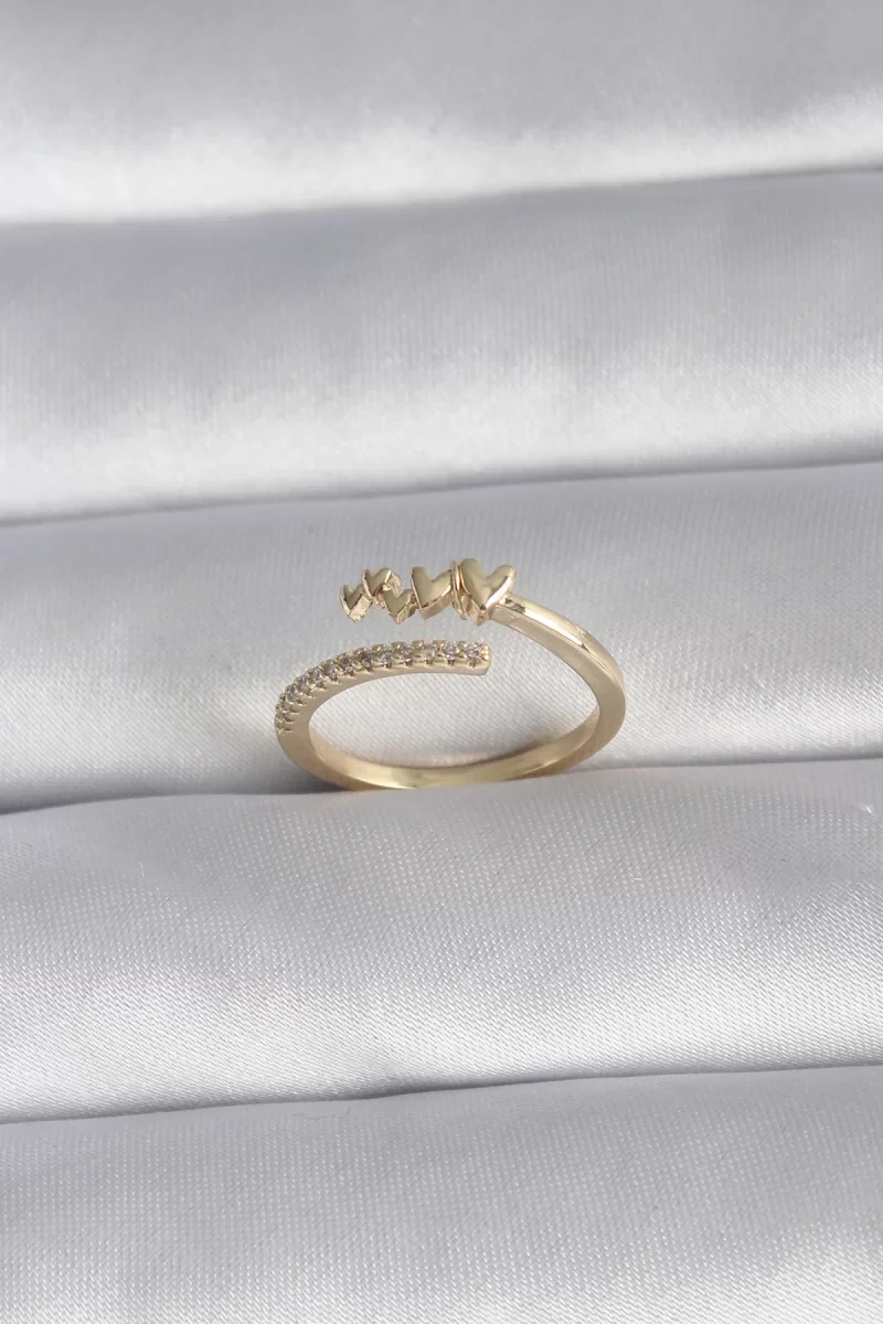 Pirinç Gold Renk Yonca Model Kadın Kolye - Lisinya