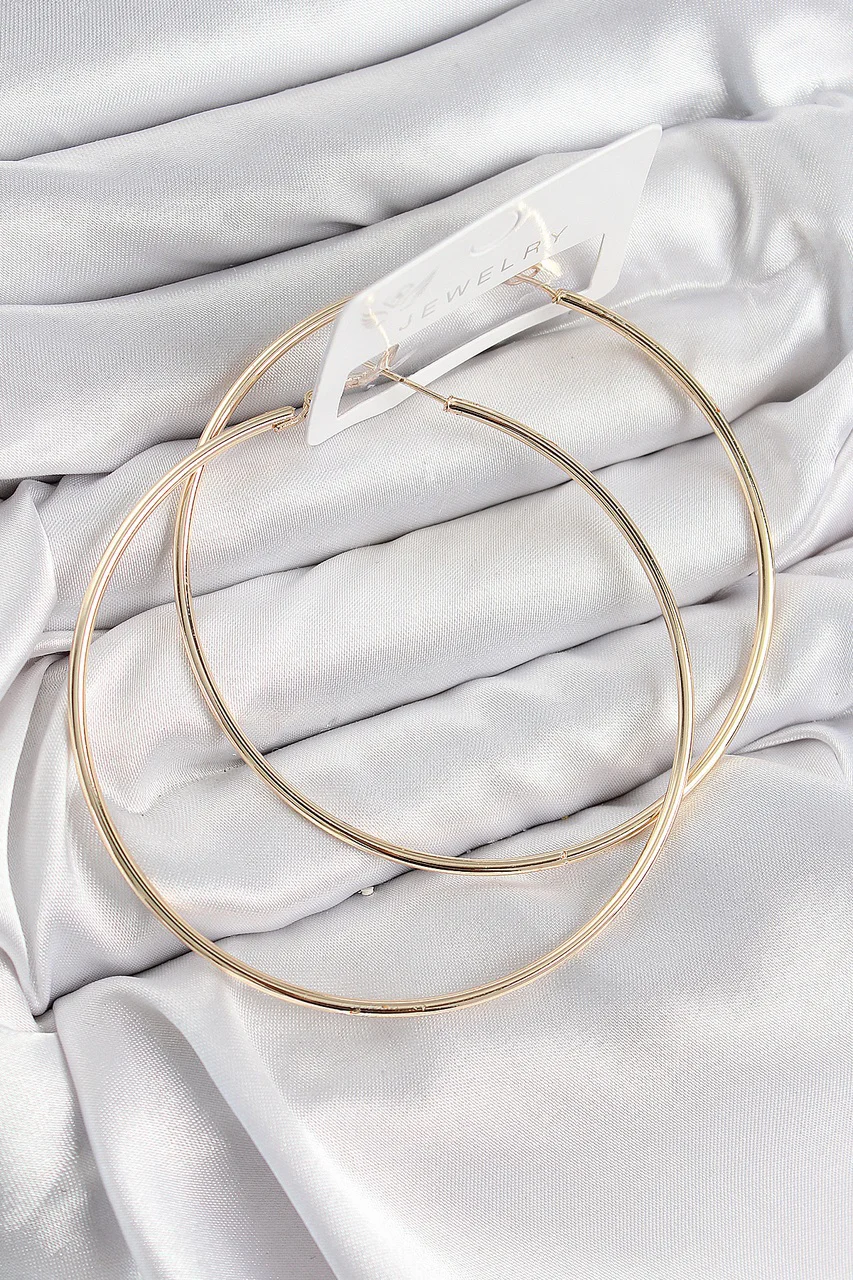 Pirinç Halka Model Gold Renk Kadın Küpe Tj-bkp11037 Diğer