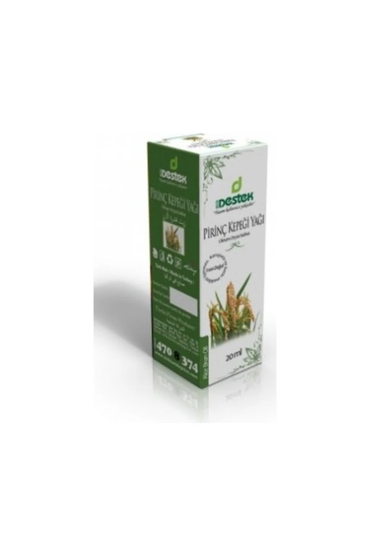 Pirinç Kepeği Yağı 20 ml Soğuk Pres