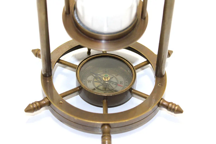 Pirinç Kum Saati Model 3 Şık Tasarım ve Dayanıklı Yapı