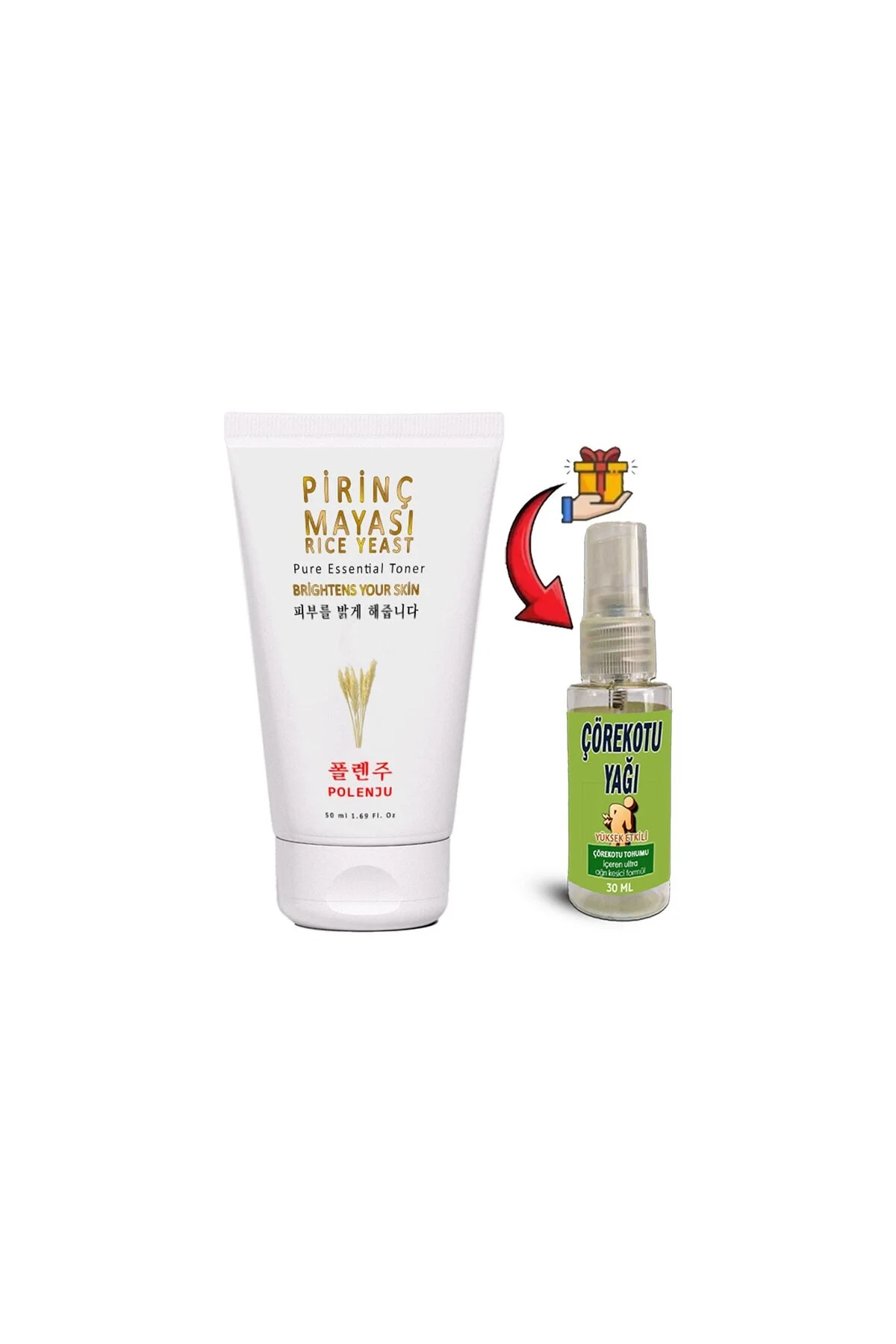 Pirinç Mayası Kremi 50 ml + Çörekotu Yağı 30ml