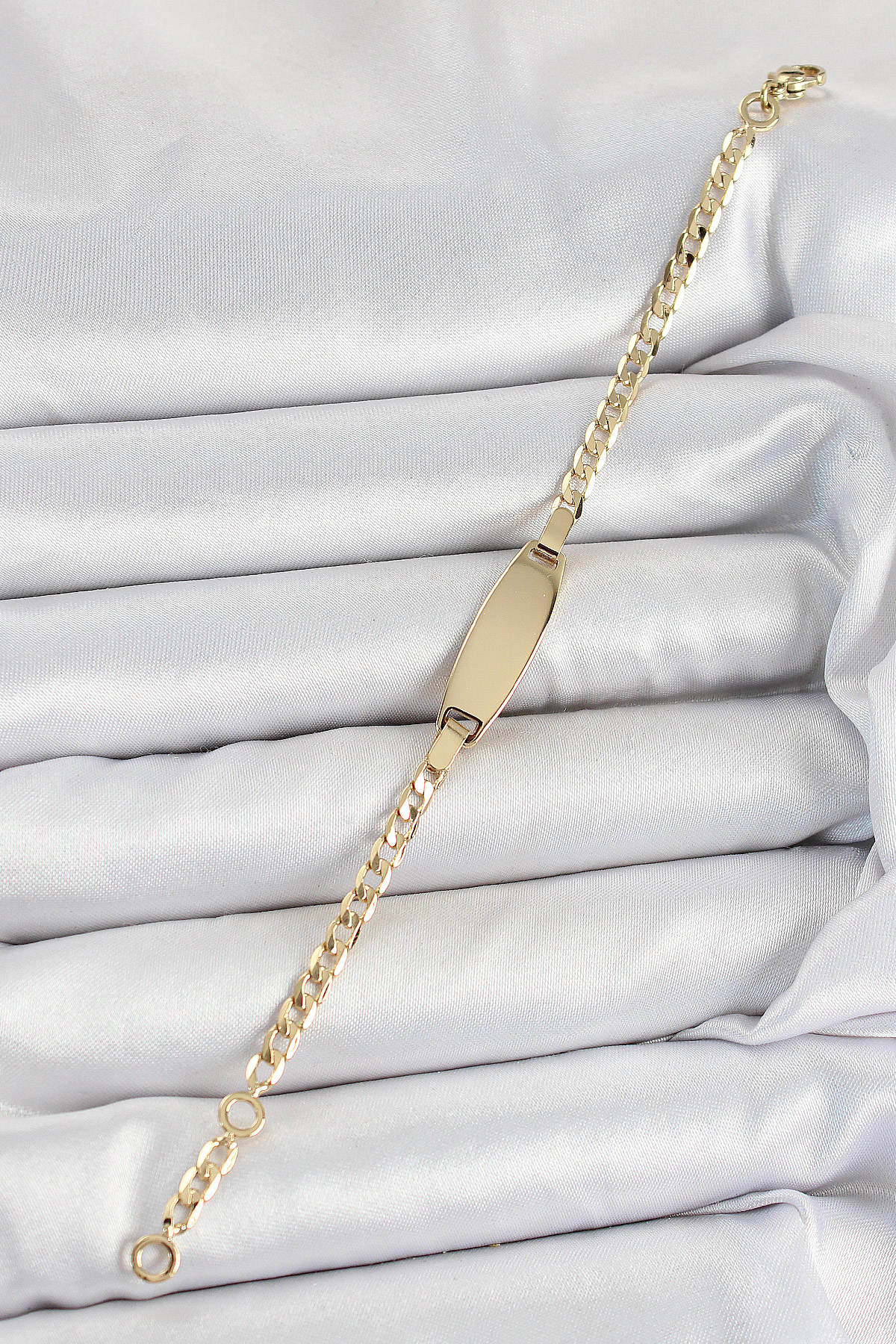 Pirinç Oval Model Gold Renk Xuping Bebek Künyesi - TJ-BB7435