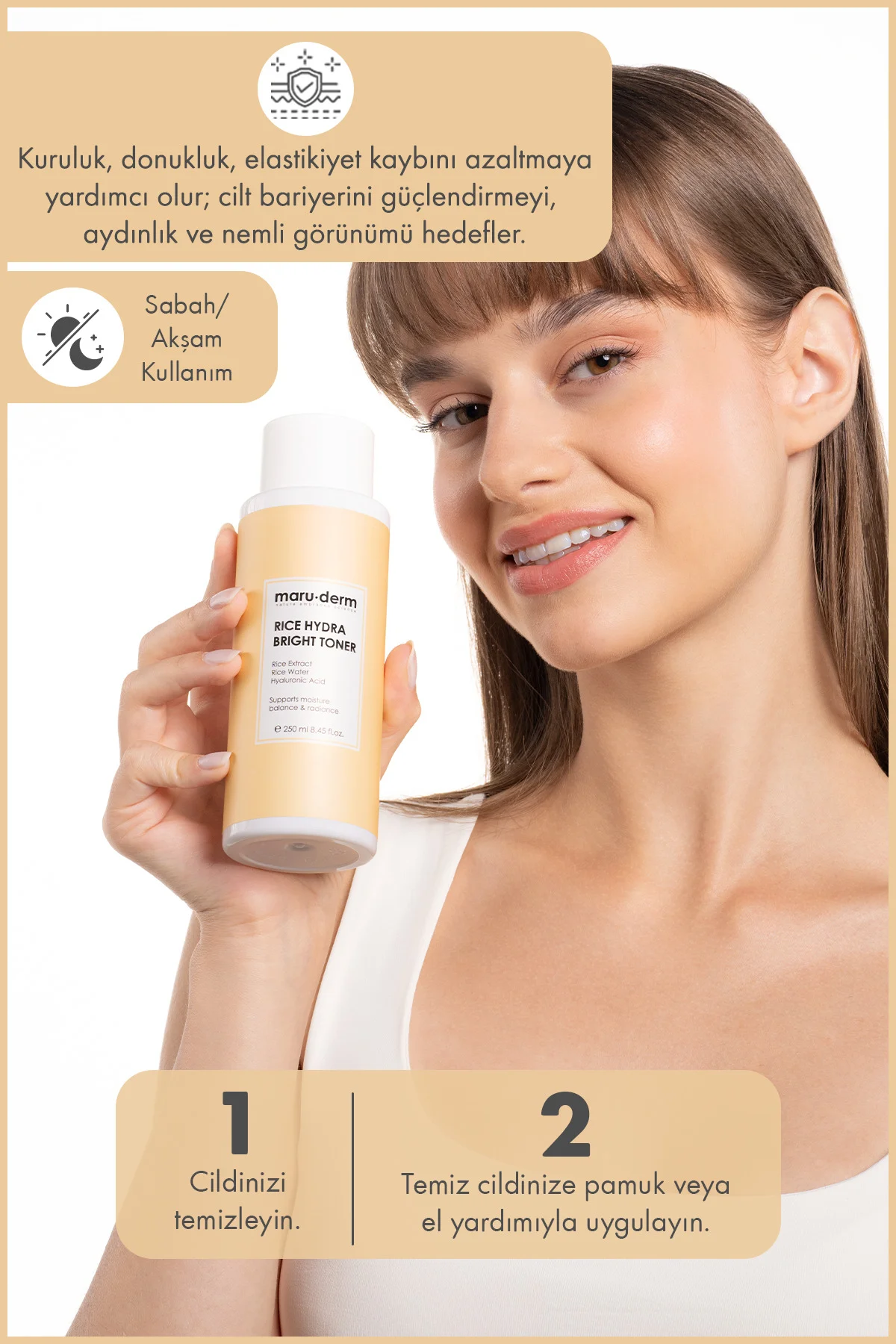 Pirinç Özlü Aydınlatıcı Tonik 250 ML Pirinç Özlü Aydınlatıcı Tonik 250 ML - Görsel 3