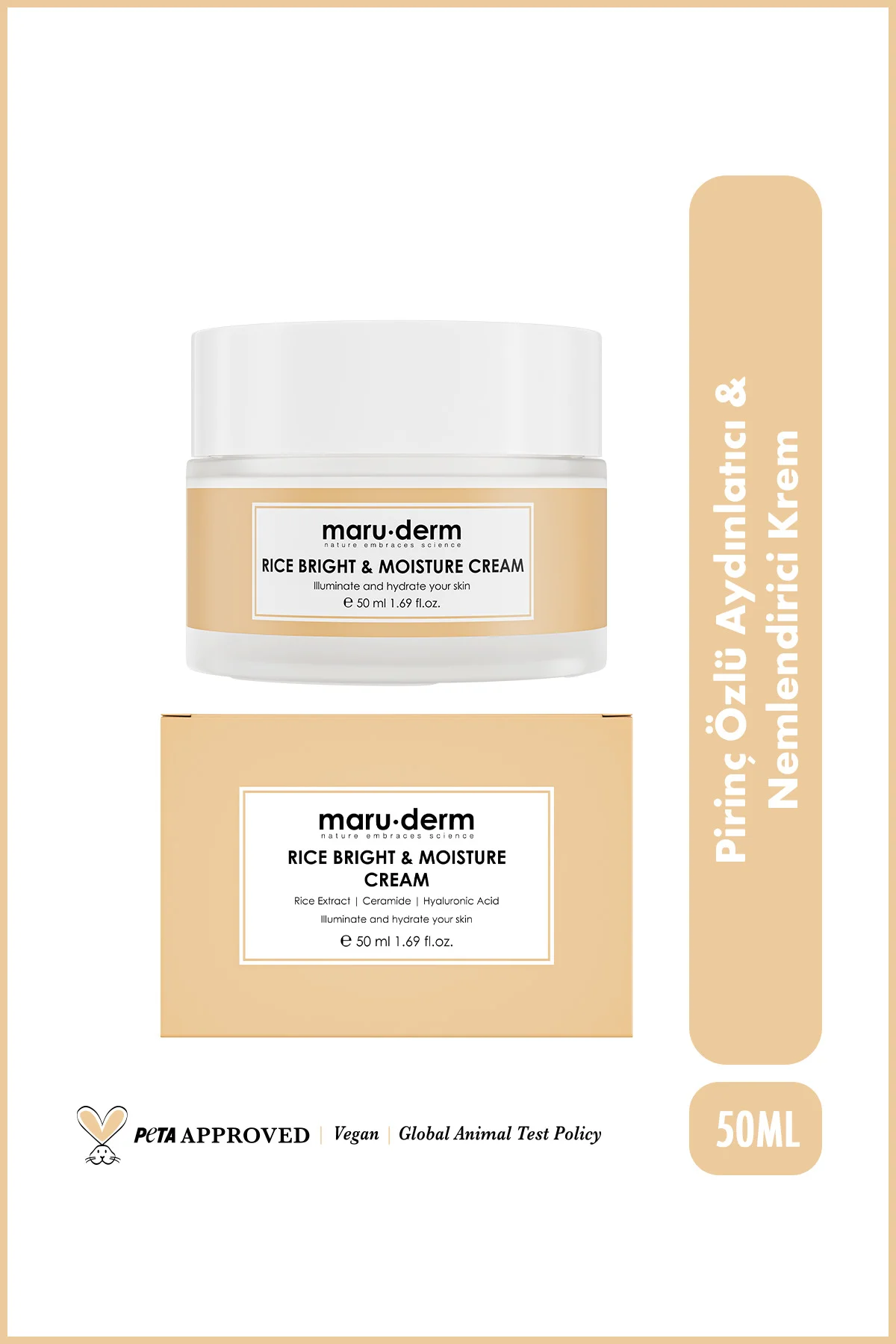 Pirinç Özlü Aydınlatıcı & Nemlendirici Krem 50 ML