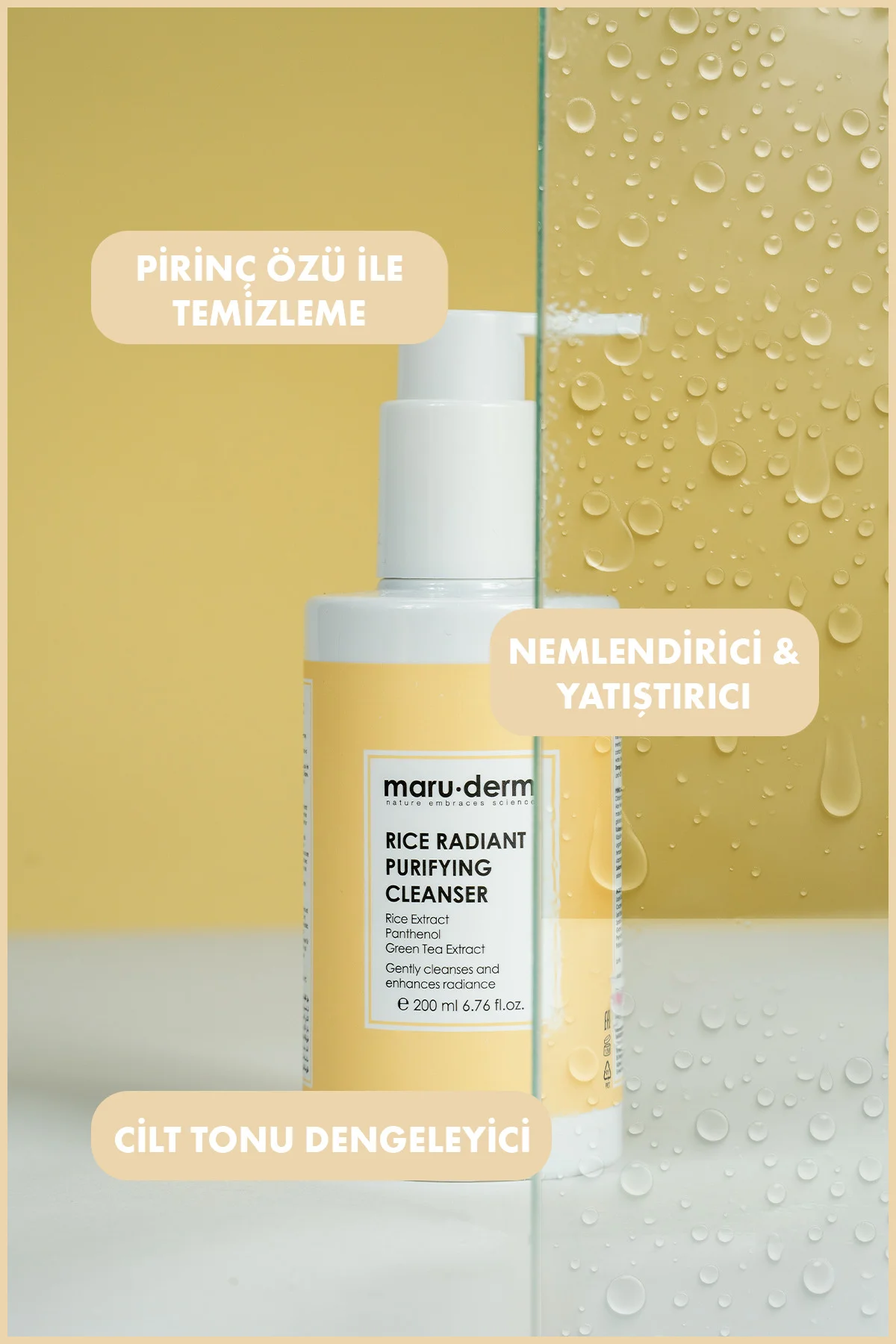 Pirinç Özlü Aydınlatıcı Yüz Temizleme Jeli 200 ML