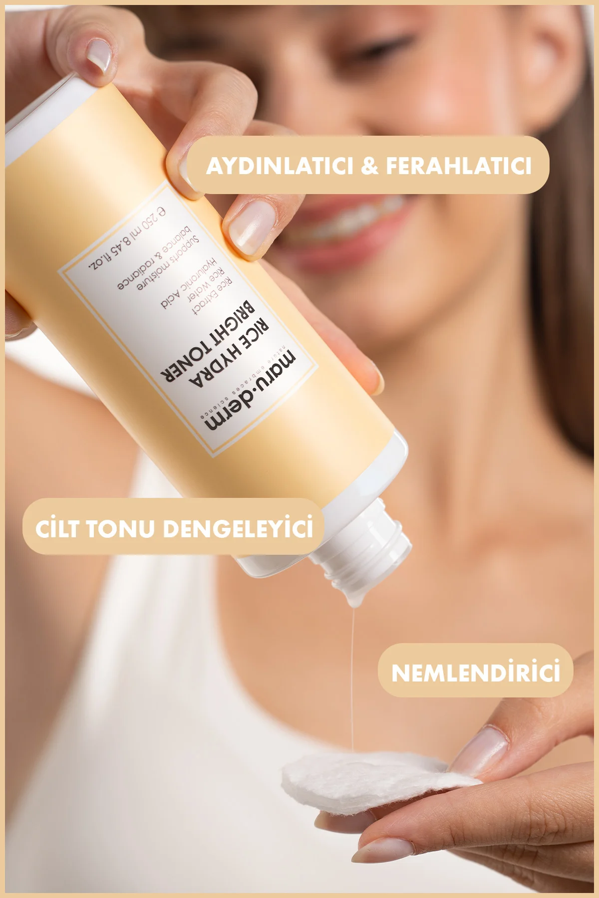 Pirinç Özlü Aydınlatıcı Tonik 250 ML Pirinç Özlü Aydınlatıcı Tonik 250 ML - Görsel 4