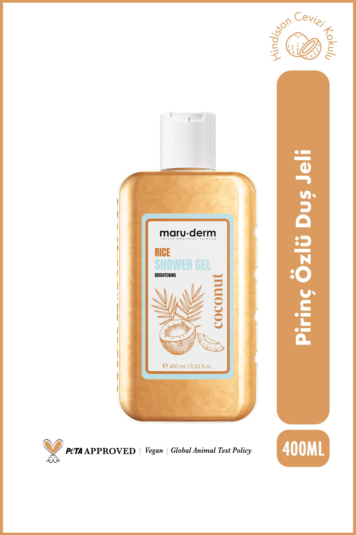 Pirinç Özlü Duş Jeli 400 ML – Aydınlatıcı & Yumuşatıcı Formül | P