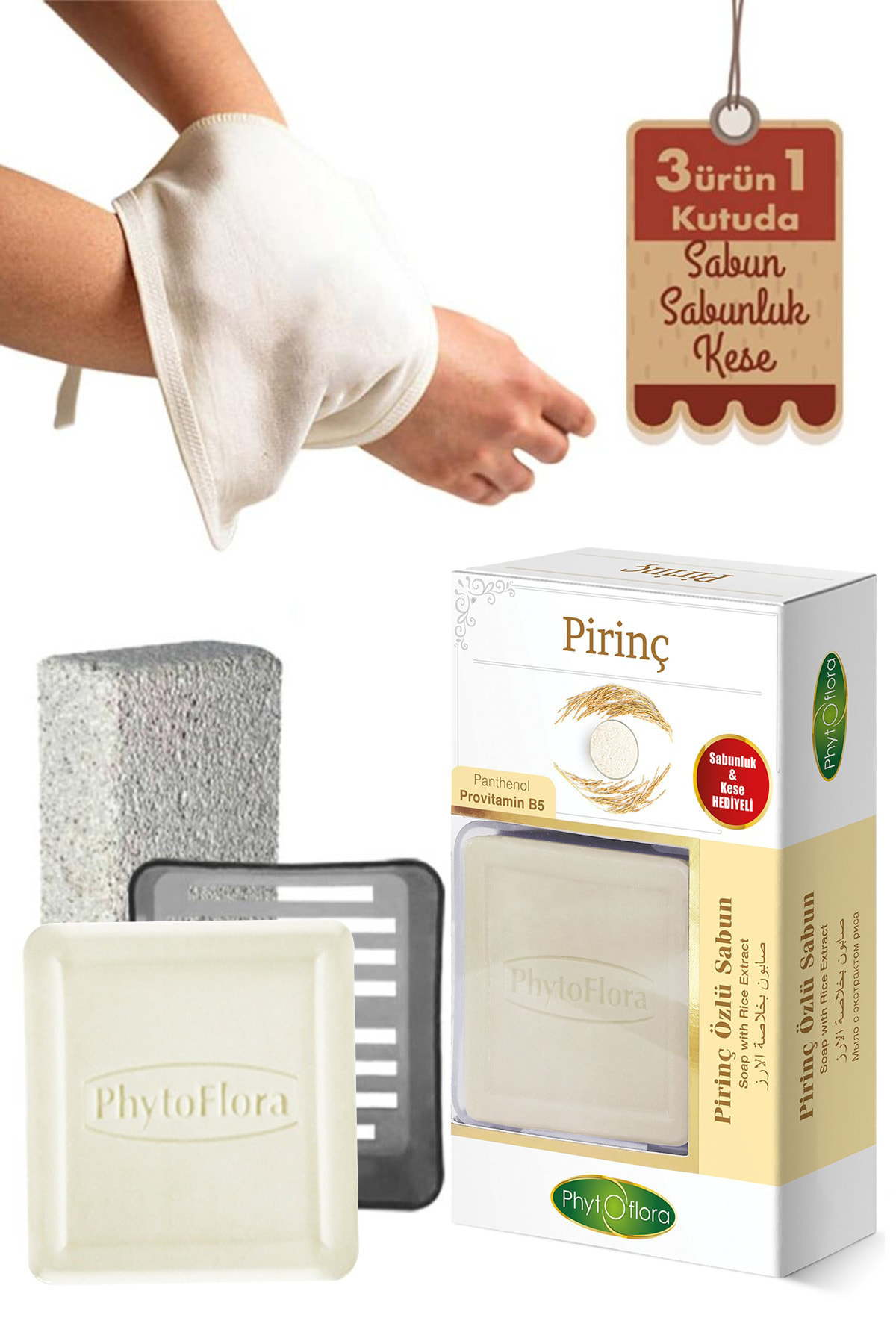 Pirinç Sabunu Ve Banyo Kesesi, Katı Sabunluk