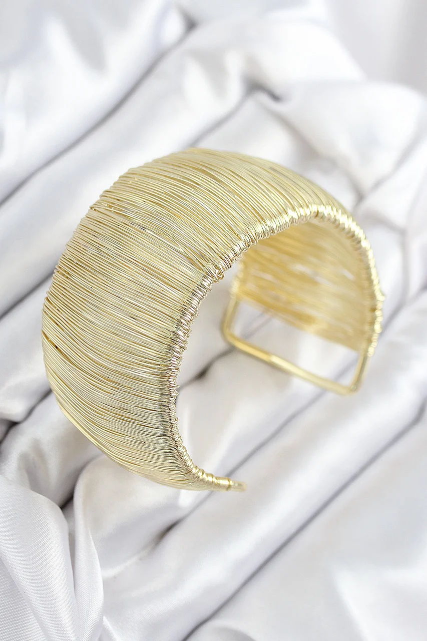 Pirinç Tel Sarma Model Gold Renk Kadın Bileklilk Tj-bb7893 Diğer