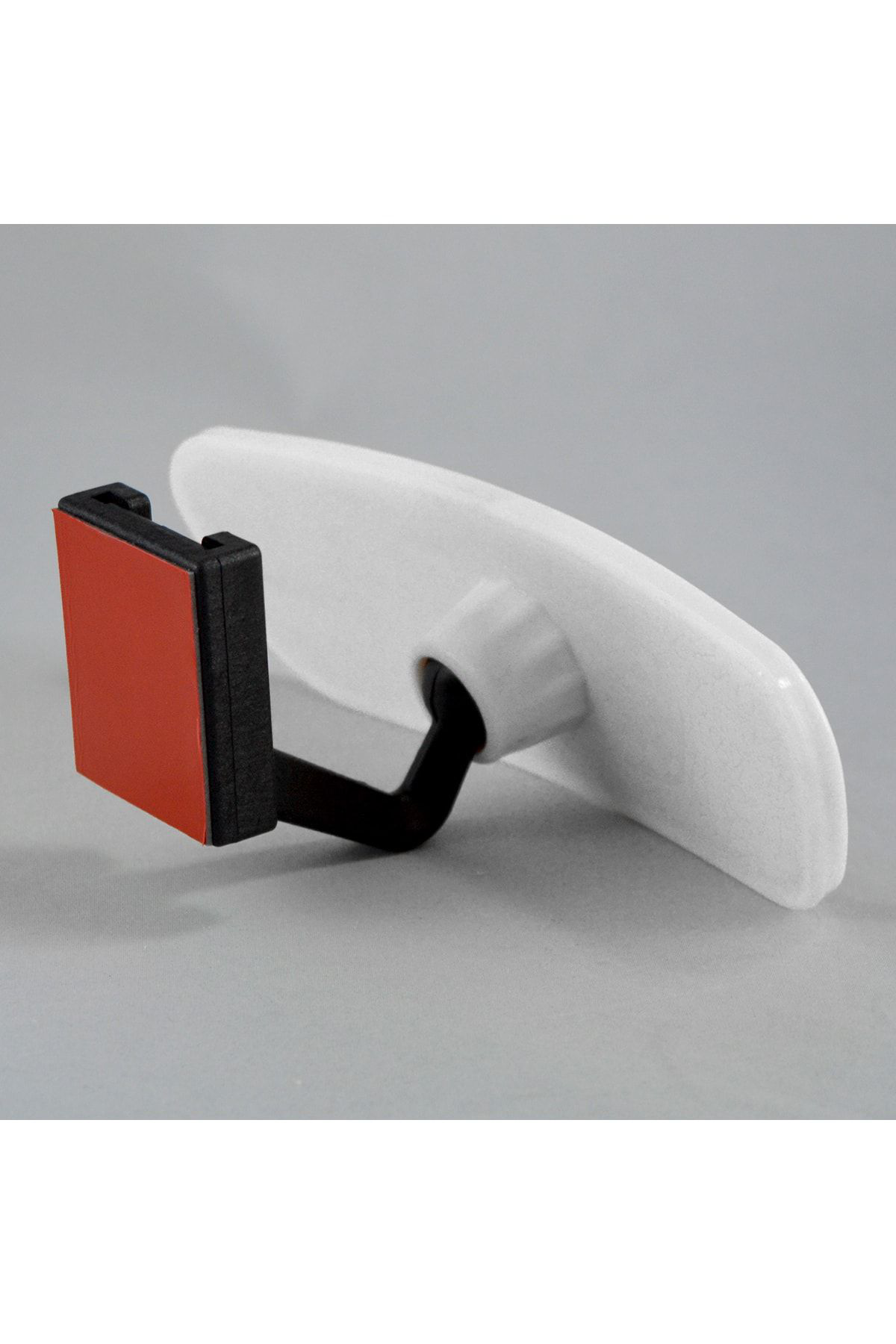 Pırlanta-3 Eğik Kollu Universal Dikiz Aynası 17x5 Cm Beyaz