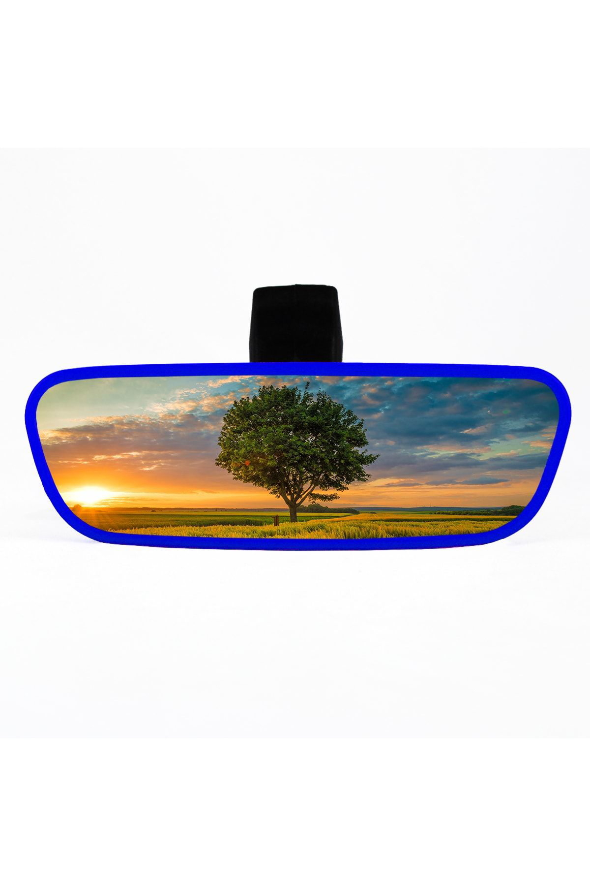 Pırlanta-3 Şahin Ayaklı Universal Dikiz Aynası 17x5 Cm Mavi