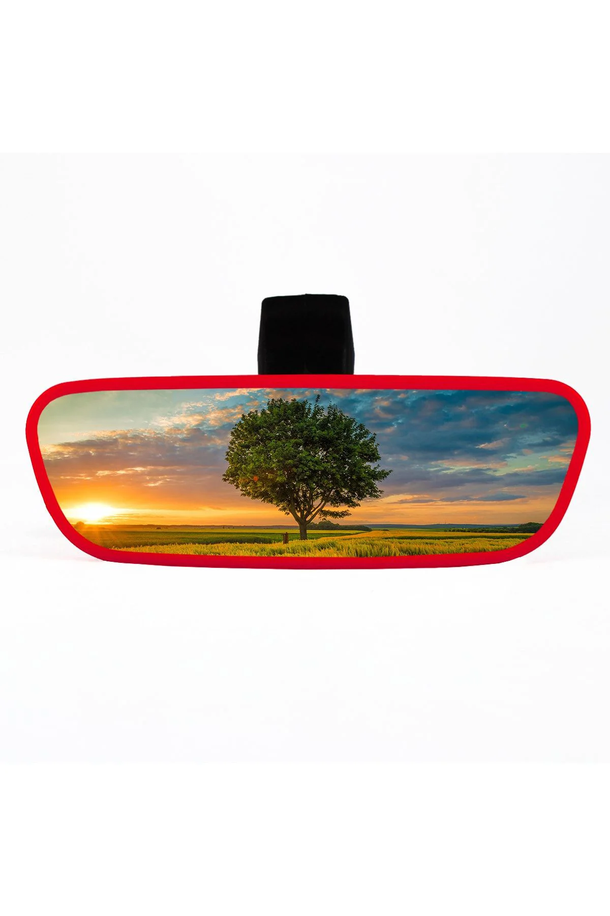 Pırlanta-3 Şahin Ayaklı Universal Dikiz Aynası 17x5 Cm Kırmızı