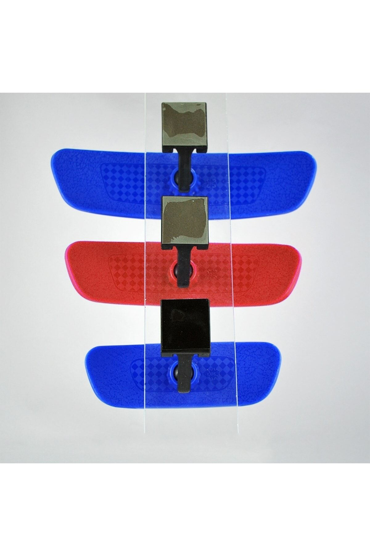 Pırlanta 3'lü Set Eğik Kollu Dikiz Aynası Bordo Mavi Trabzonspor