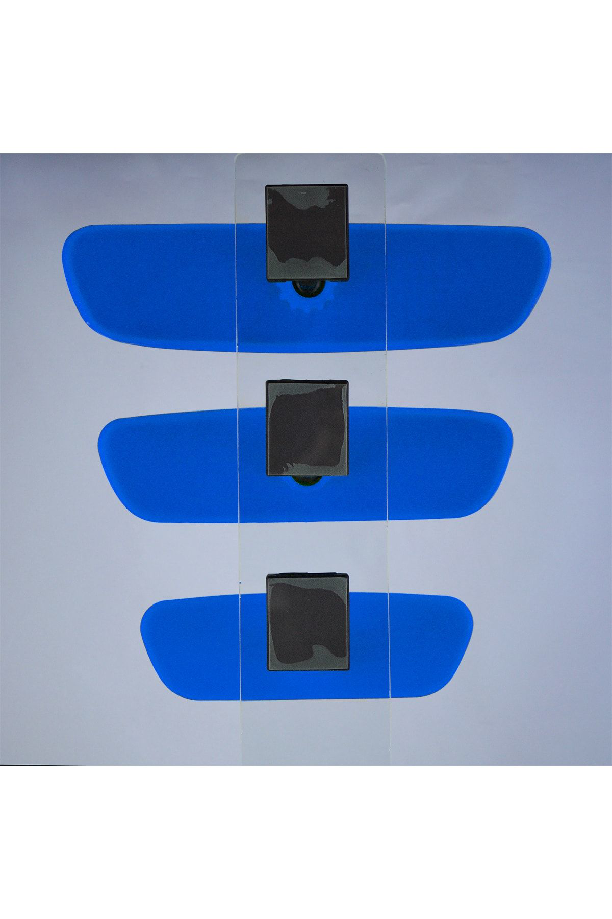 Pırlanta 3'lü Set Dik Kollu Dikiz Aynası Mavi