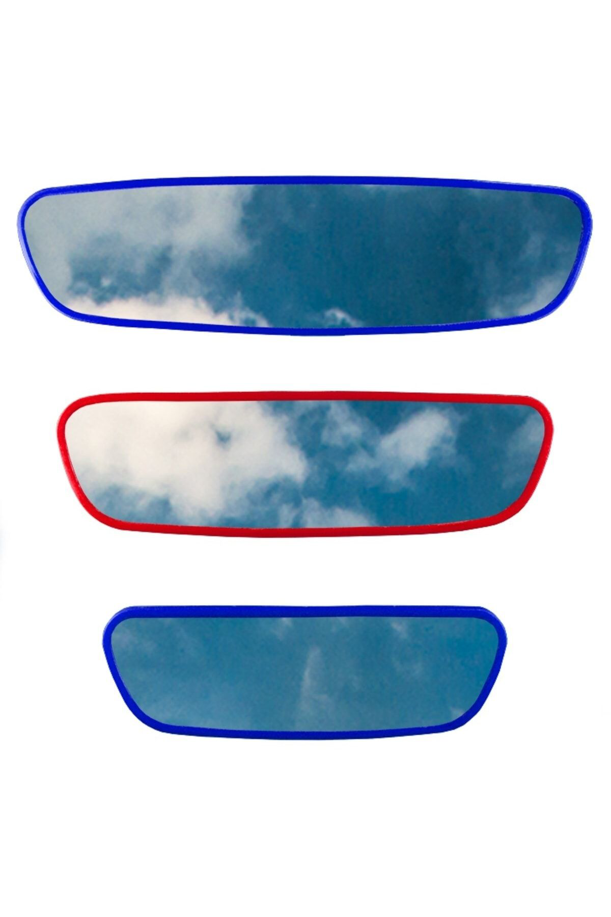 Pırlanta 3'lü Set Eğik Kollu Dikiz Aynası Bordo Mavi Trabzonspor
