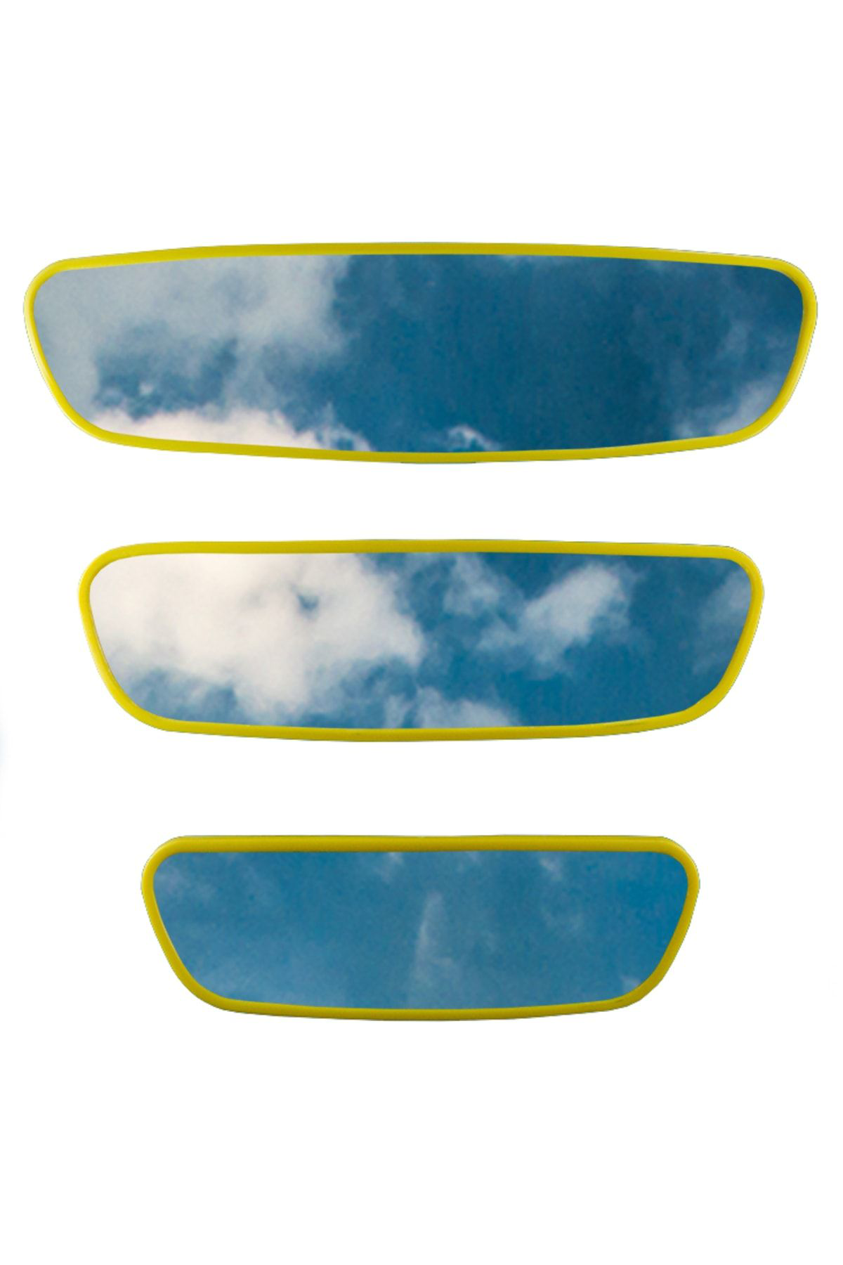 Pırlanta 3'lü Set Eğik Kollu Dikiz Aynası Sarı