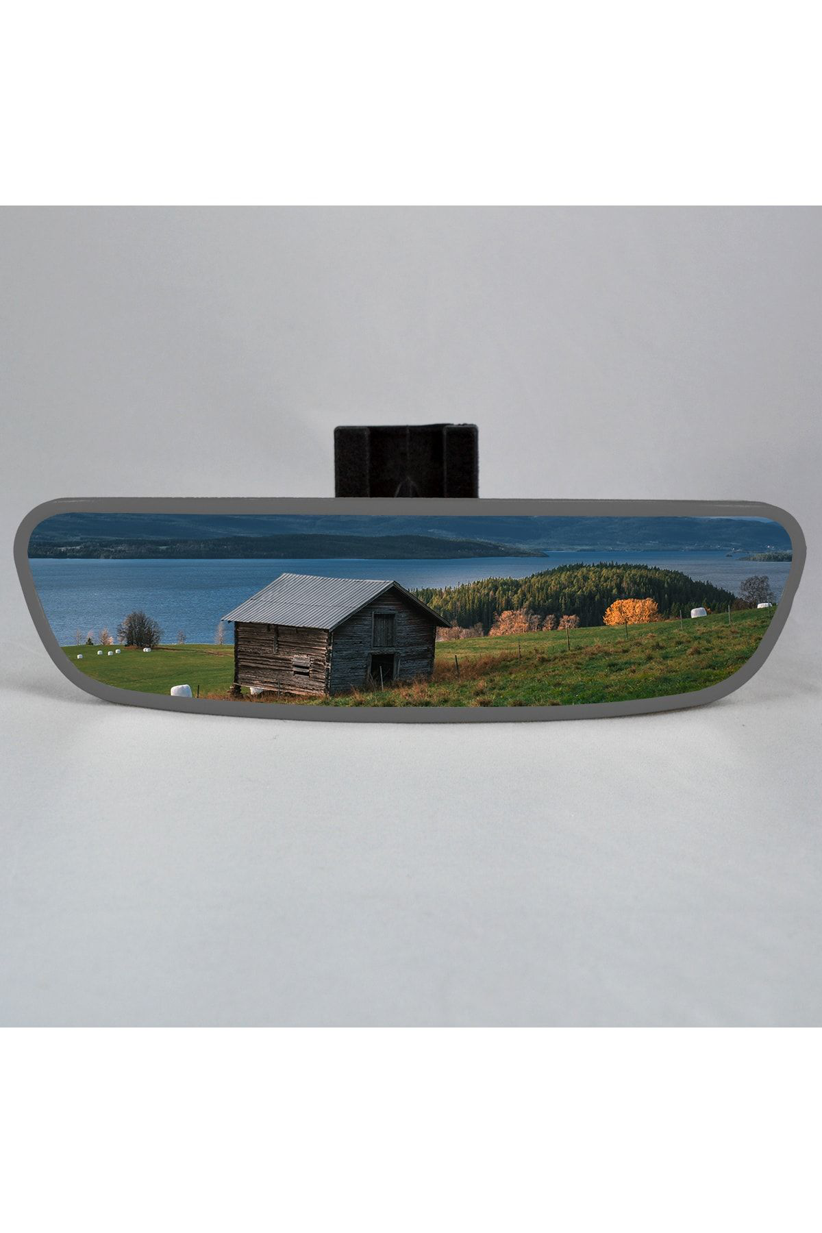 Pırlanta-4 Dik Kollu Universal Dikiz Aynası 21x6 Cm Gri