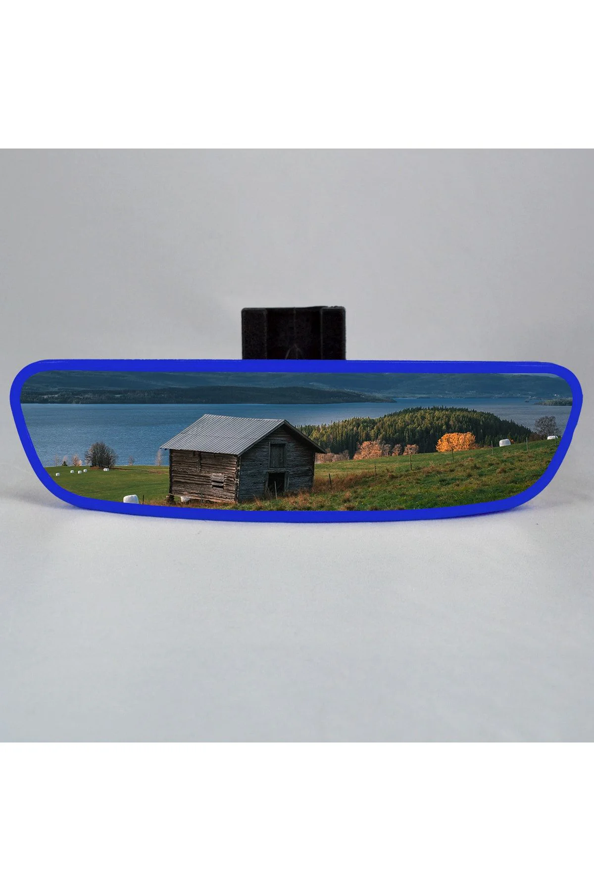 Pırlanta-4 Dik Kollu Universal Dikiz Aynası 21x6 Cm Mavi