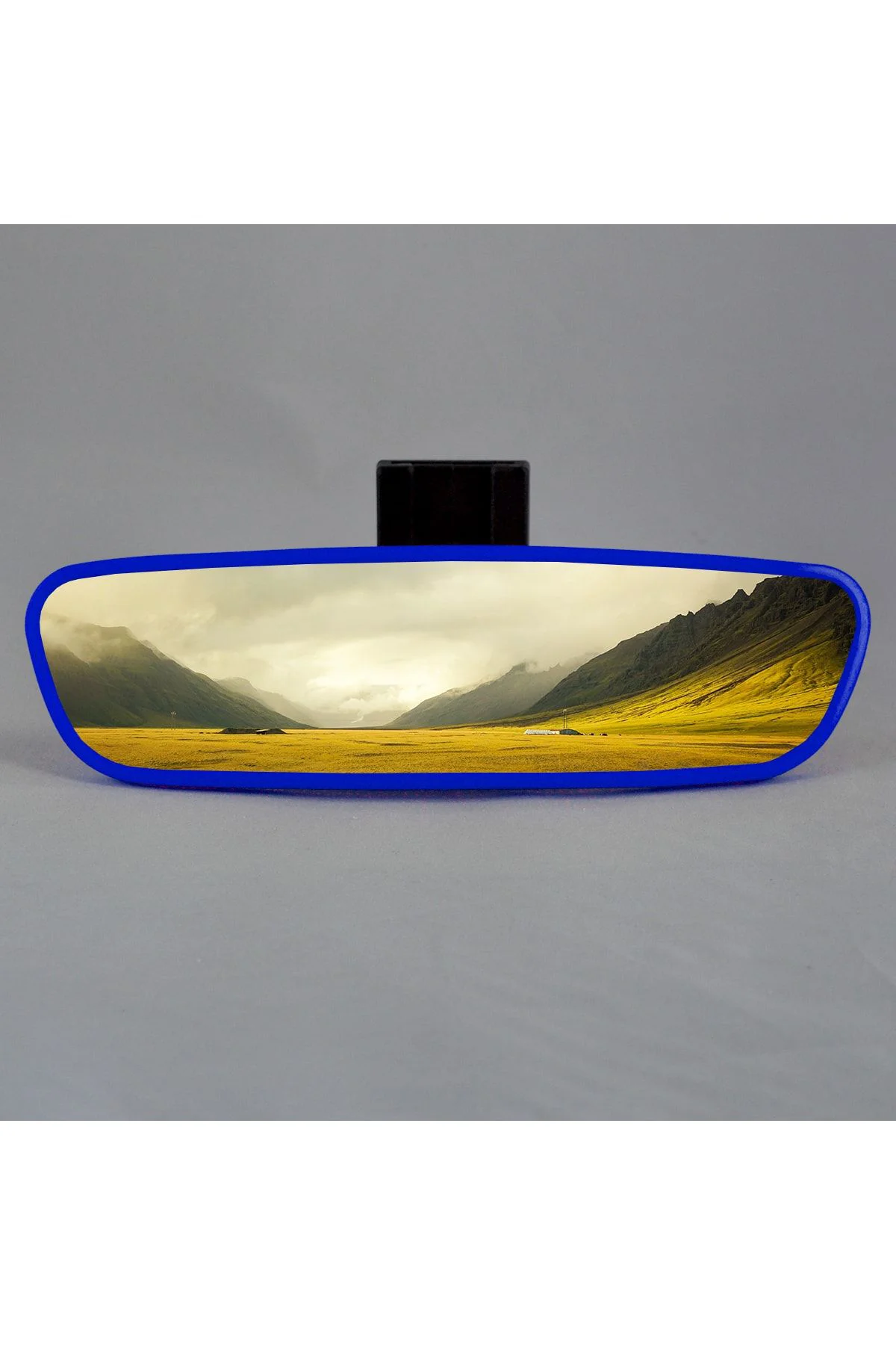 Pırlanta-4 Eğik Kollu Universal Dikiz Aynası 21x6 Cm Mavi