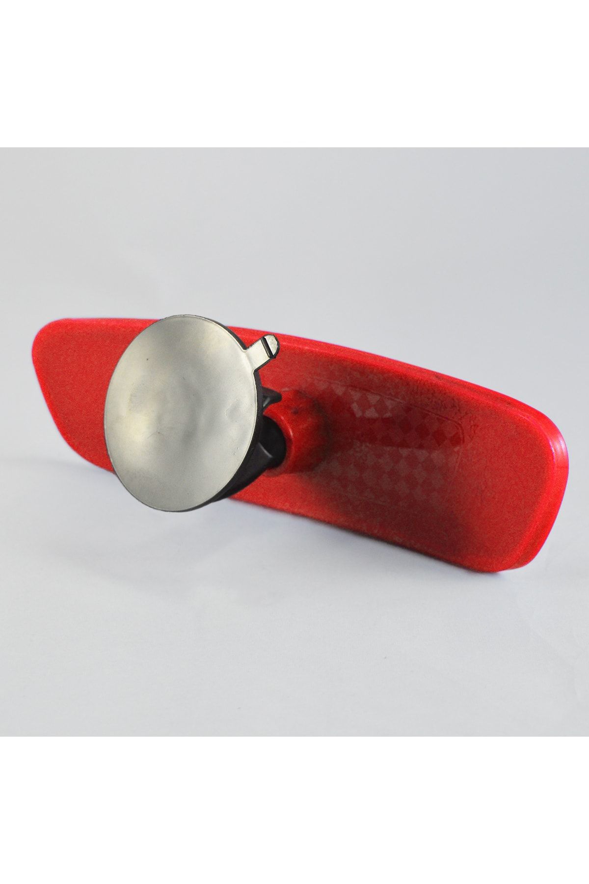 Pırlanta-4 Vantuzlu Universal Dikiz Aynası 21x6 Cm Kırmızı