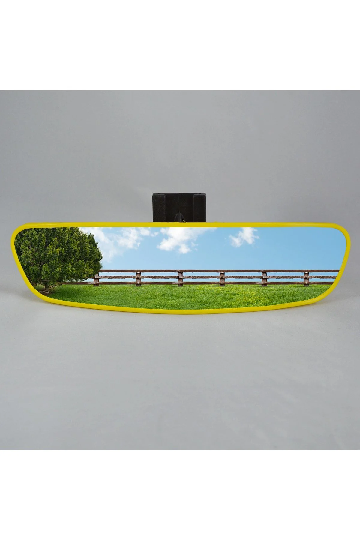 Pırlanta-5 Dik Kollu Universal Dikiz Aynası 25x6 Cm Sarı