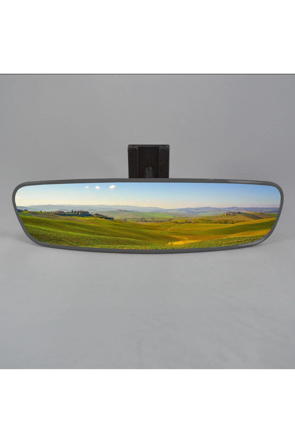 Pırlanta-5 Eğik Kollu Universal Dikiz Aynası 25x6 Cm Gri