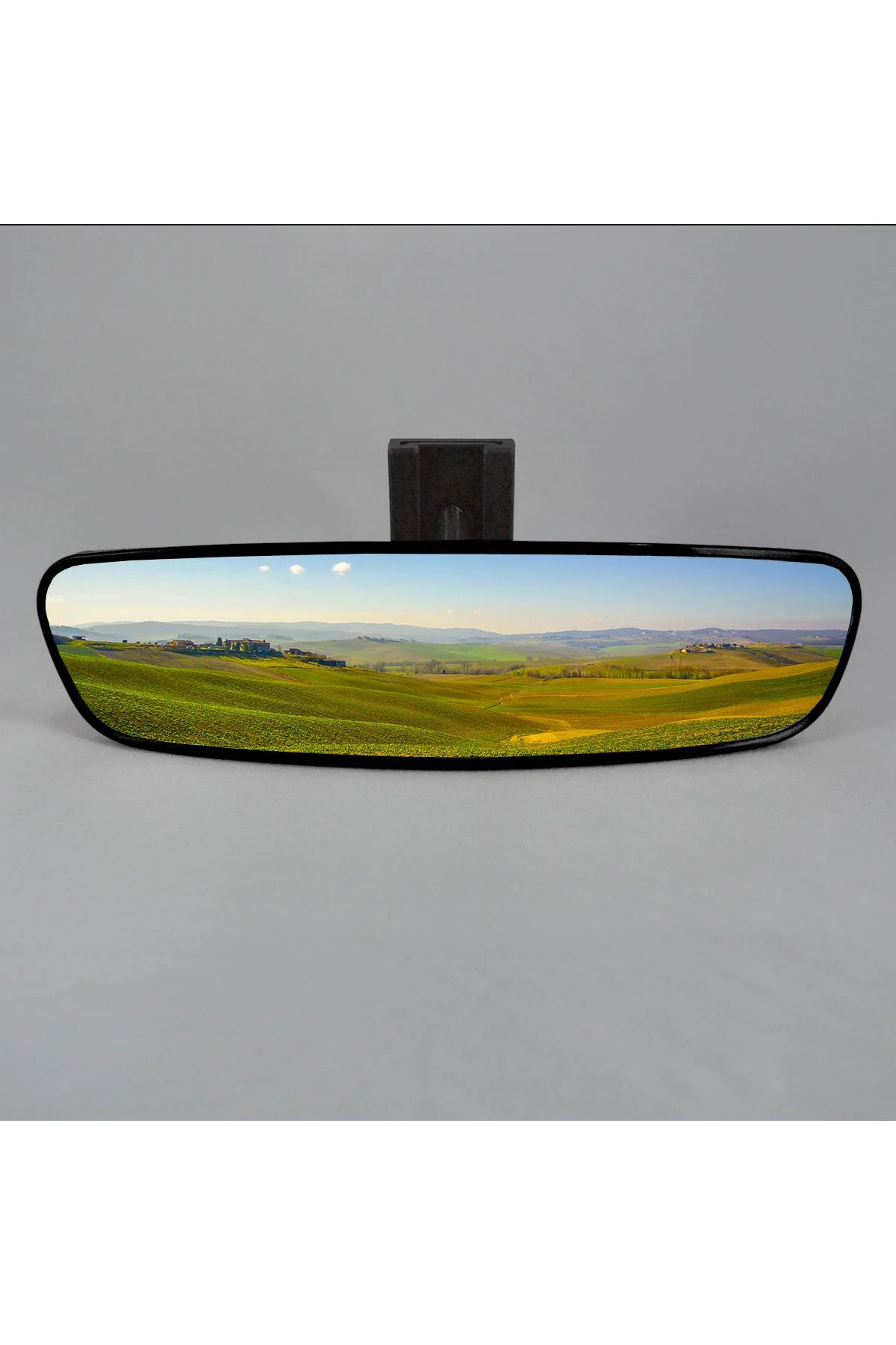 Pırlanta-5 Eğik Kollu Universal Dikiz Aynası 25x6 Cm Siyah