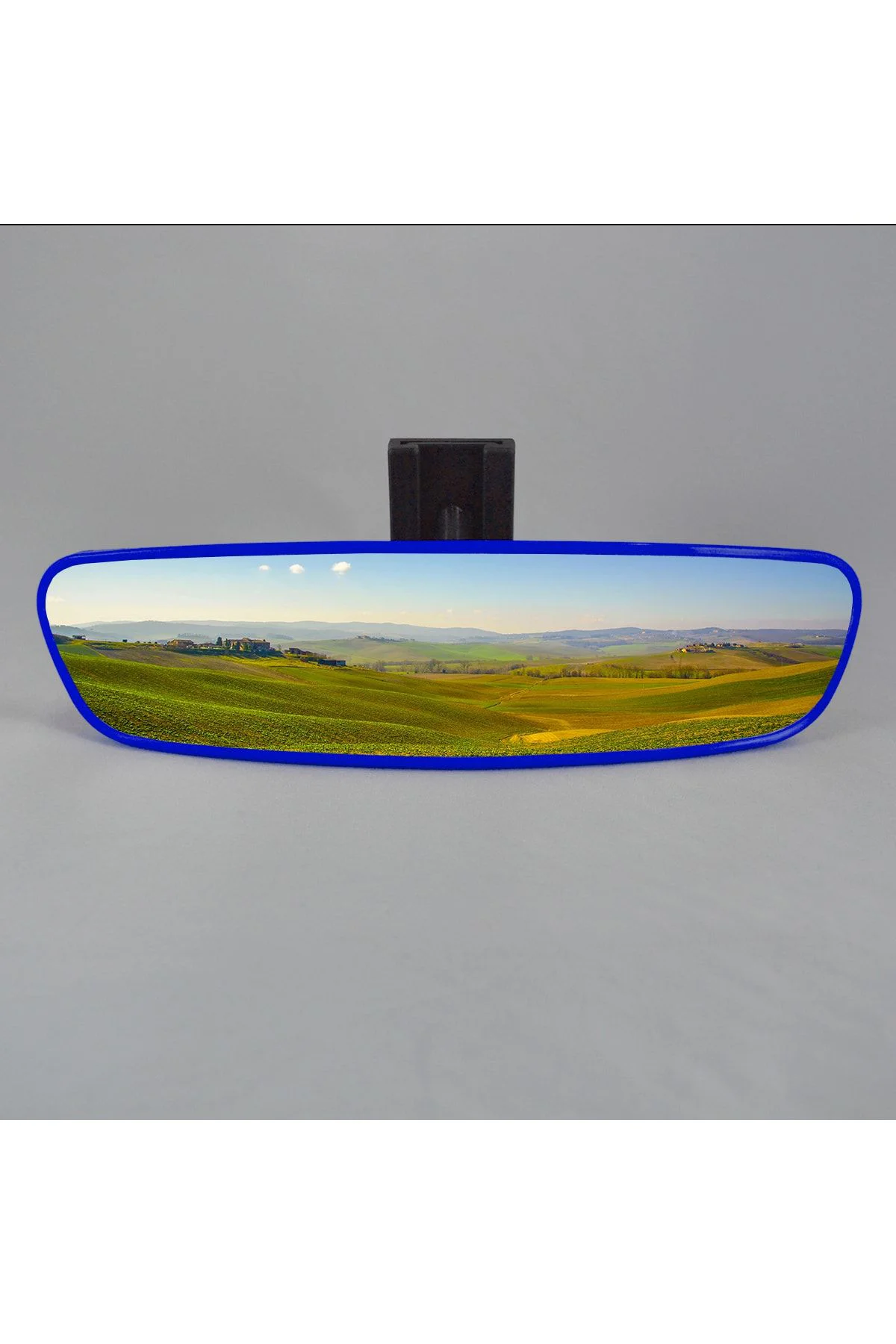 Pırlanta-5 Eğik Kollu Universal Dikiz Aynası 25x6 Cm Mavi