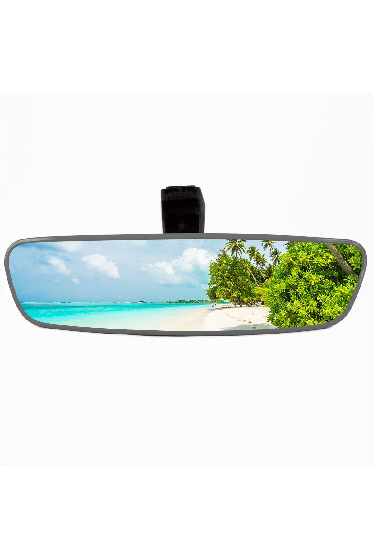 Takgör Pırlanta-5 Şahin Ayaklı Universal Dikiz Aynası 25X6 Cm Gri