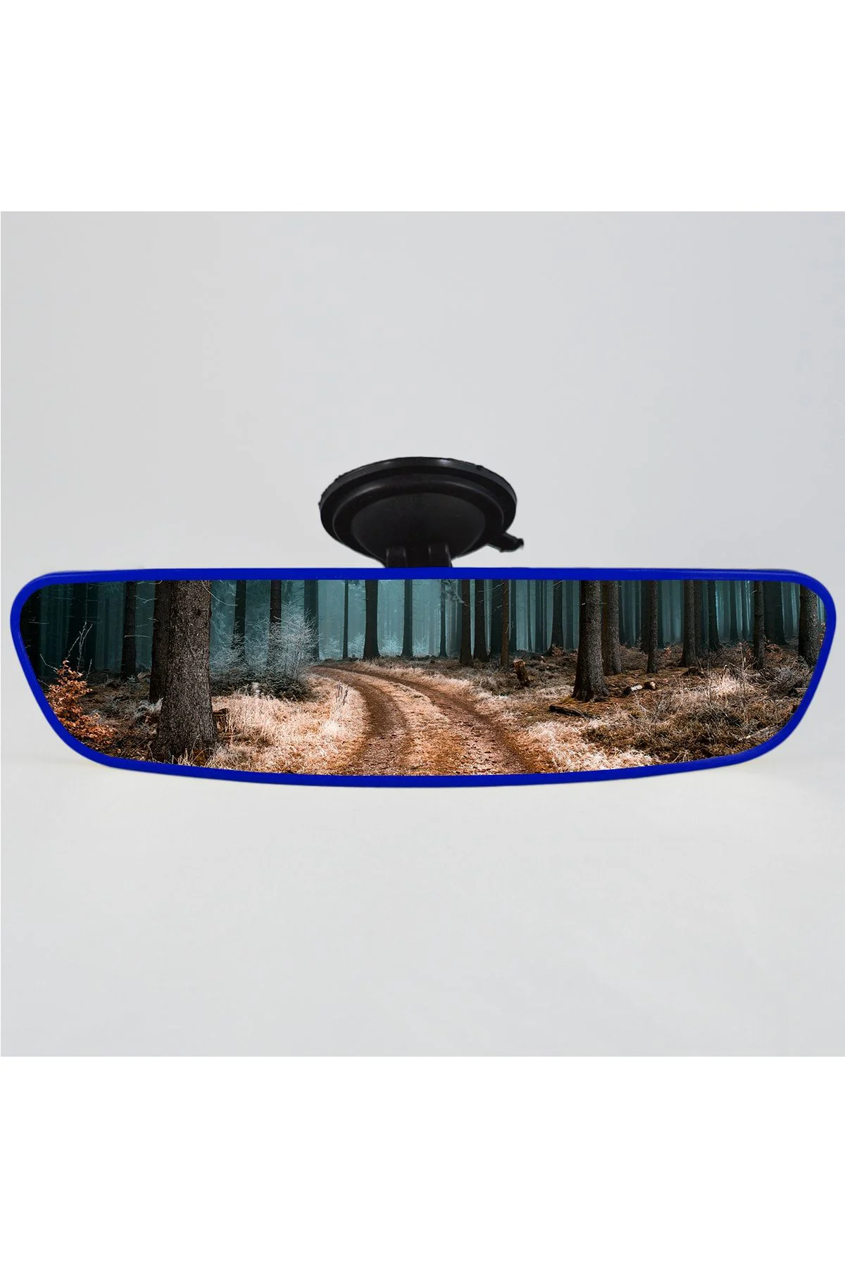 Pırlanta-5 Vantuzlu Universal Dikiz Aynası 25x6 Cm Mavi