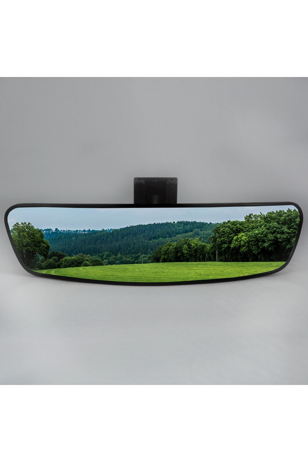Pırlanta-6 Dik Kollu Universal Dikiz Aynası 27x7 Cm Siyah