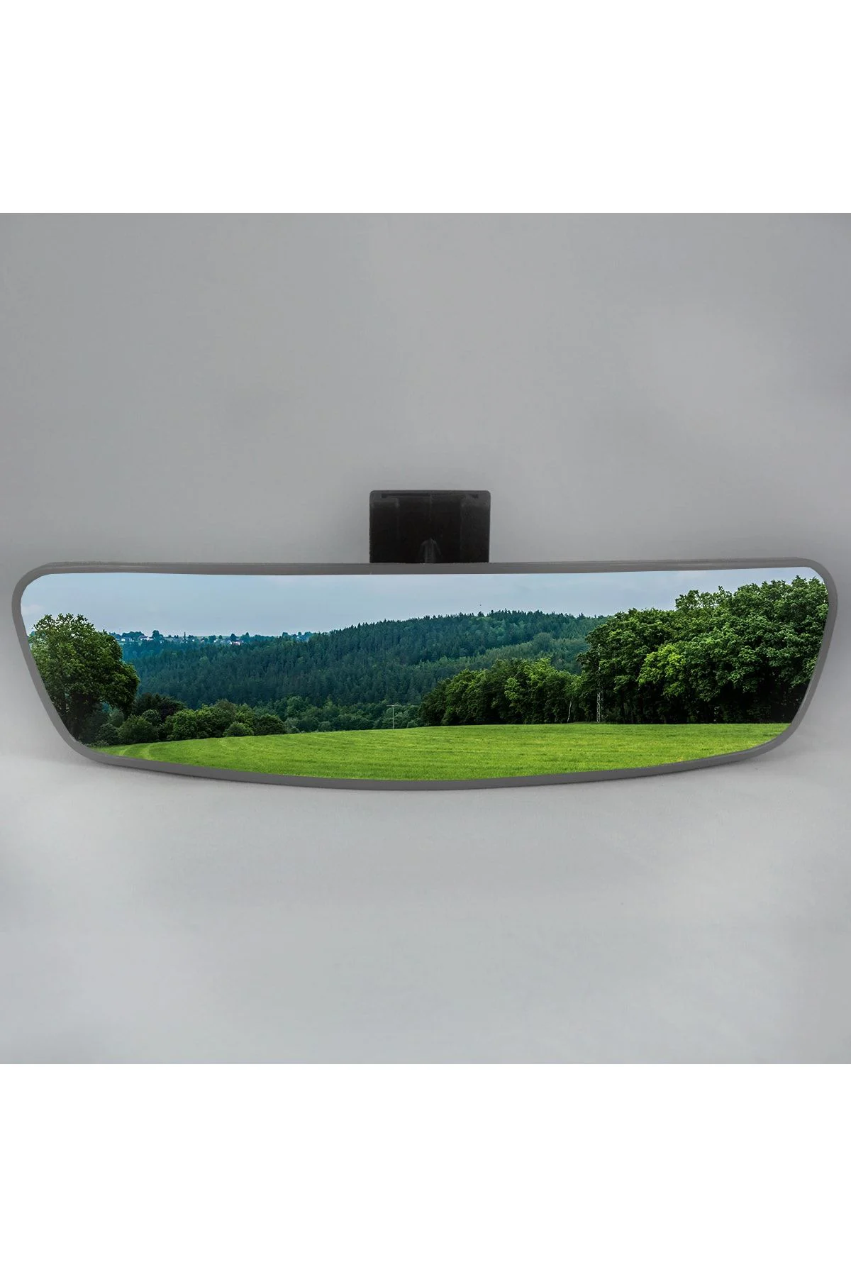 Pırlanta-6 Dik Kollu Universal Dikiz Aynası 27x7 Cm Gri