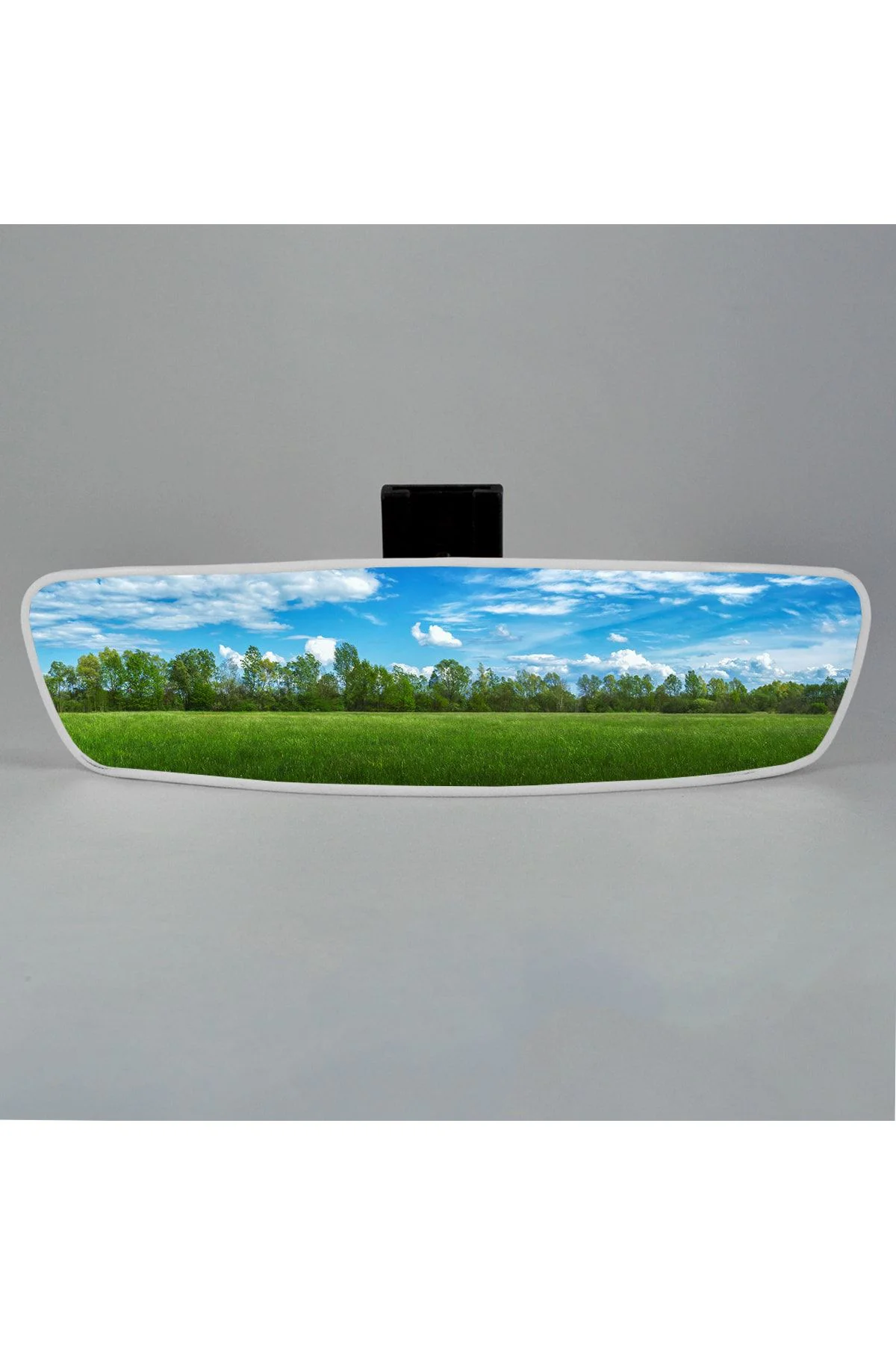 Pırlanta-6 Eğik Kollu Universal Dikiz Aynası 27x7 Cm Beyaz