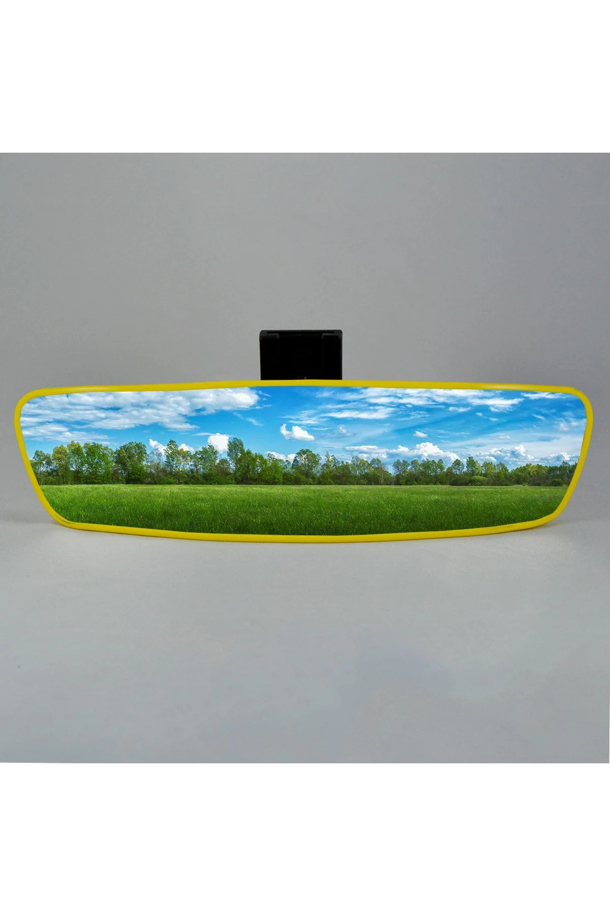 Pırlanta-6 Eğik Kollu Universal Dikiz Aynası 27x7 Cm Sarı
