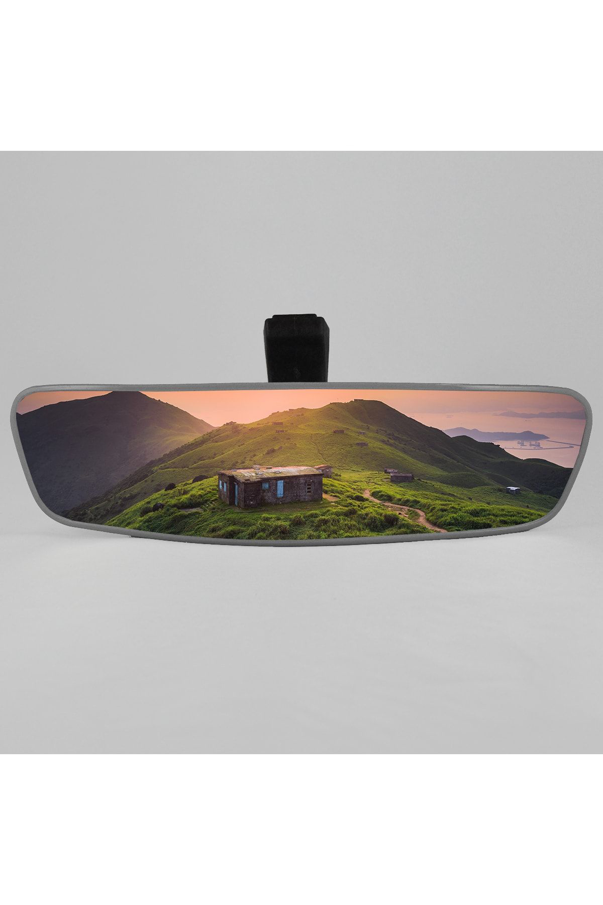 Pırlanta-6 Şahin Ayaklı Universal Dikiz Aynası 27x7 Cm Gri