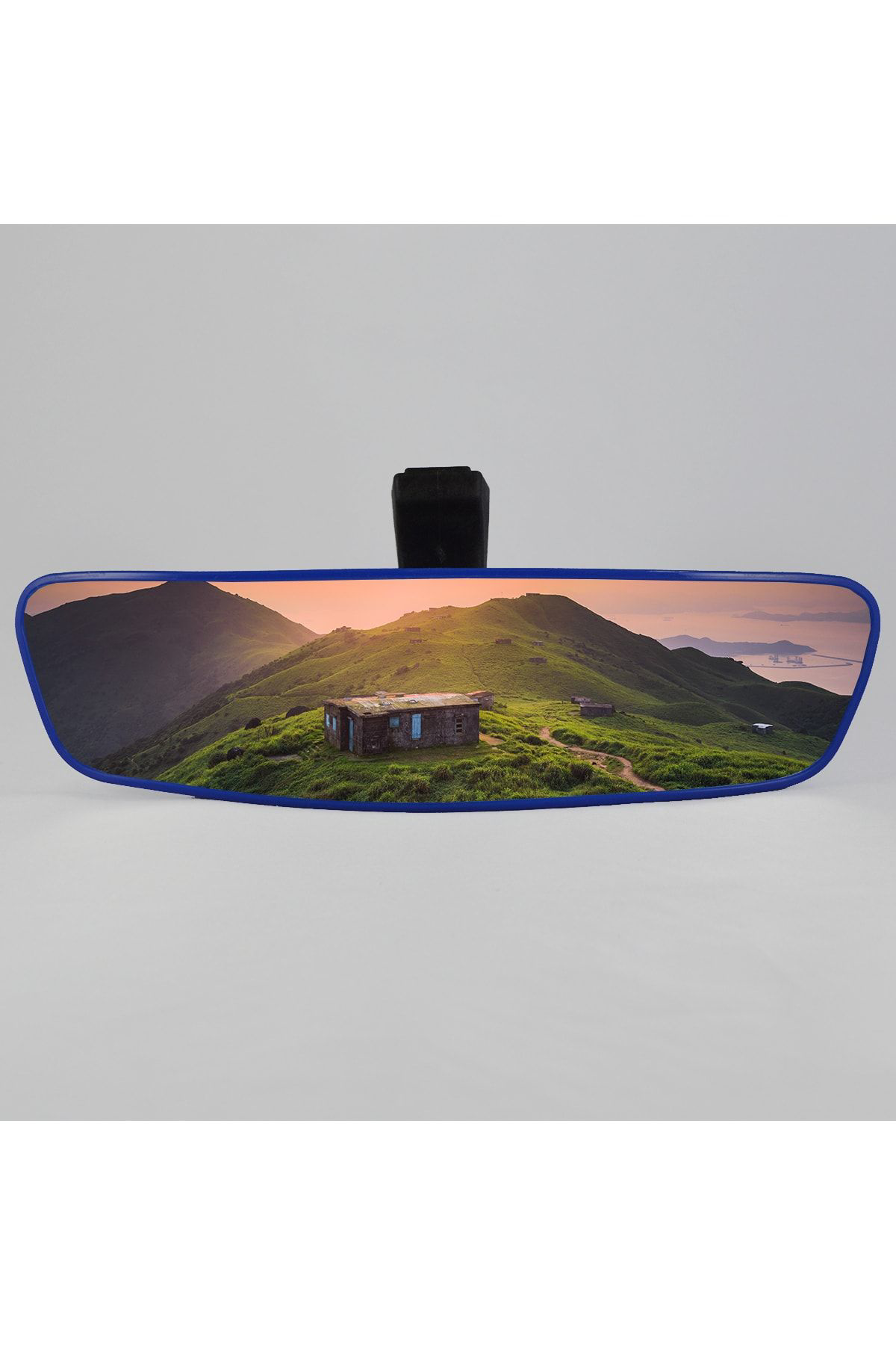 Takgör Pırlanta-6 Şahin Ayaklı Universal Dikiz Aynası 27X7 Cm Mavi