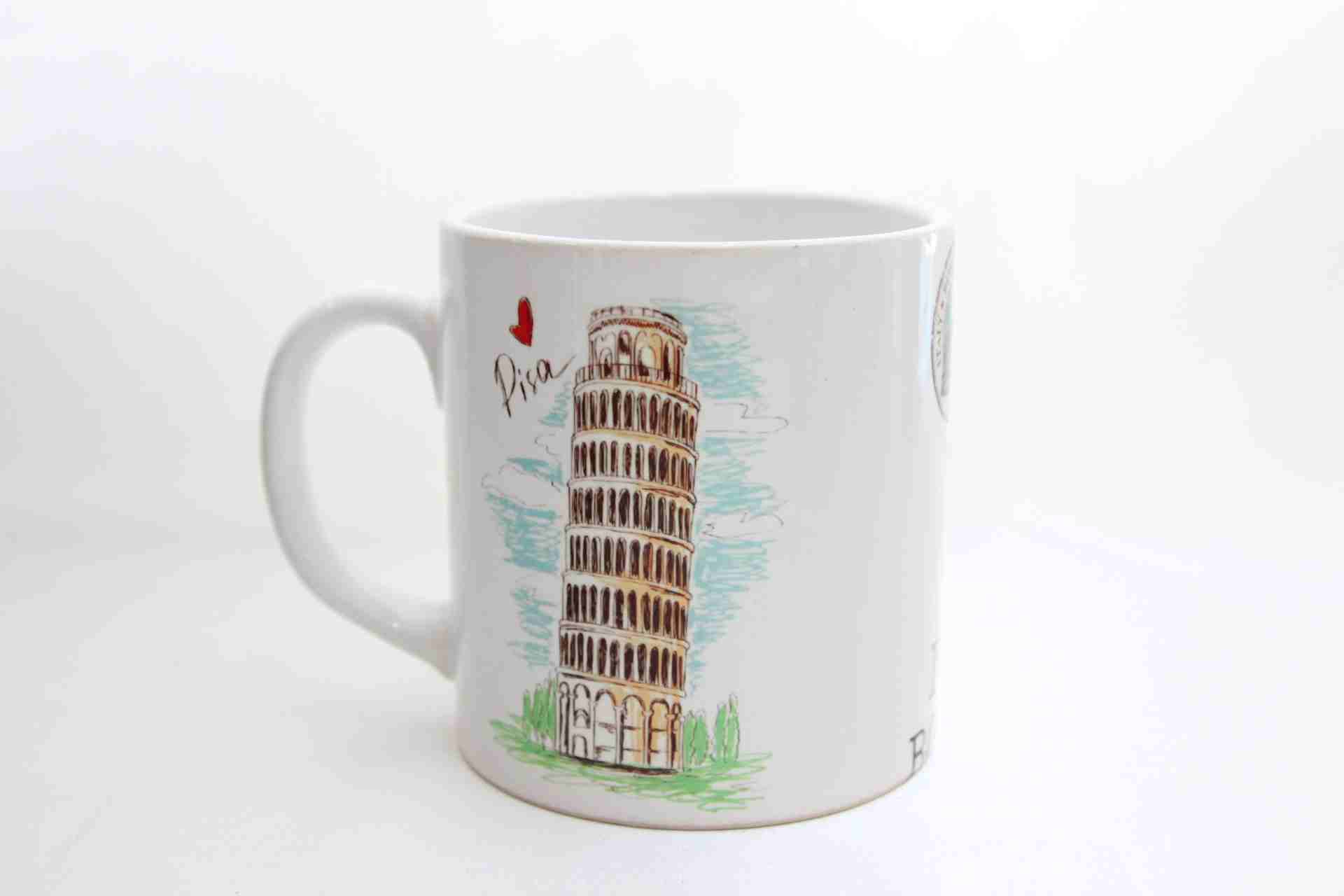 Pisa Temalı Kupa Bardak ve Defter Hediye Kutusu
