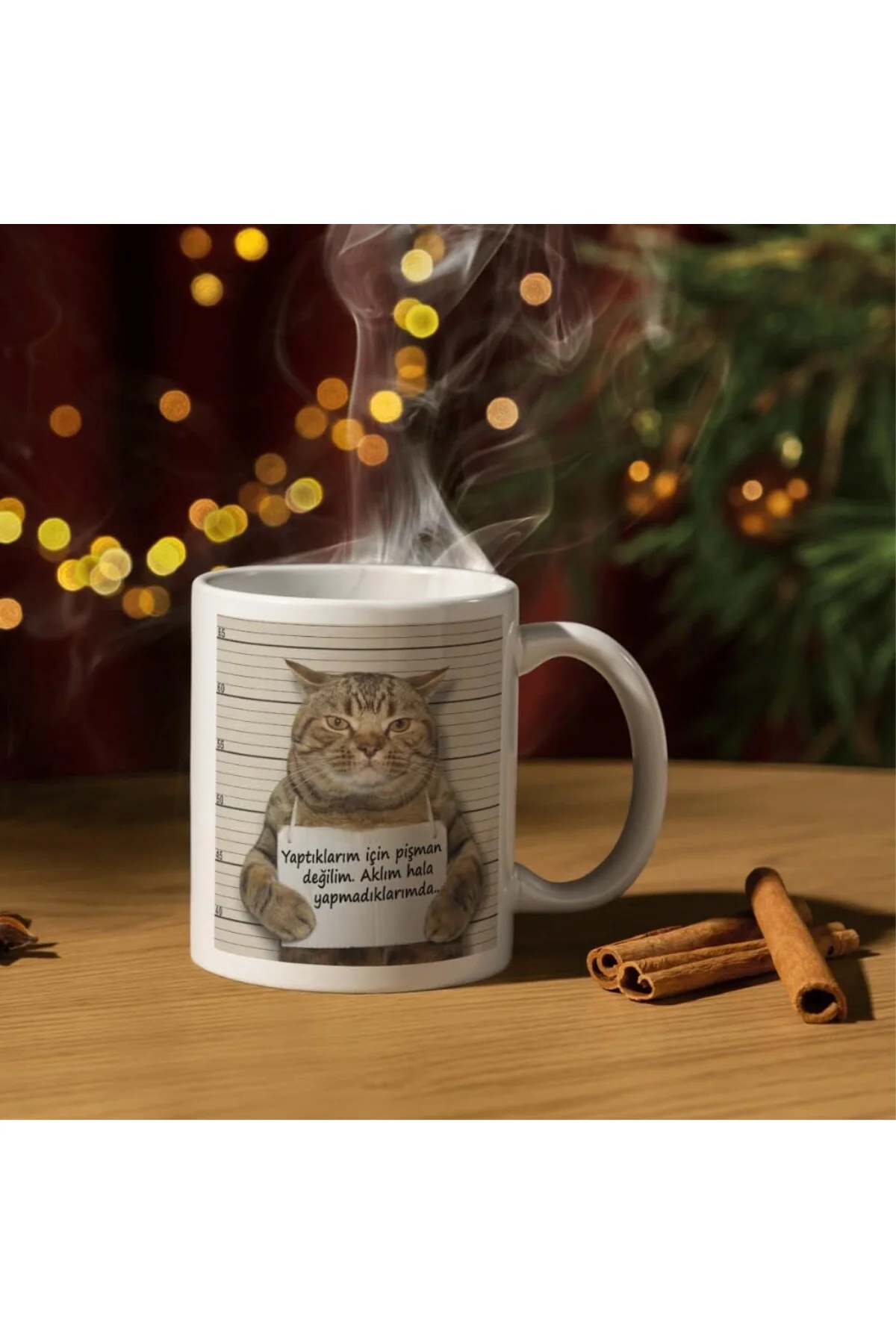 Pişman Değilim Komik Yazılı Kupa Bardak Hediyelik Çay Kahve Kupası Coffee Mug