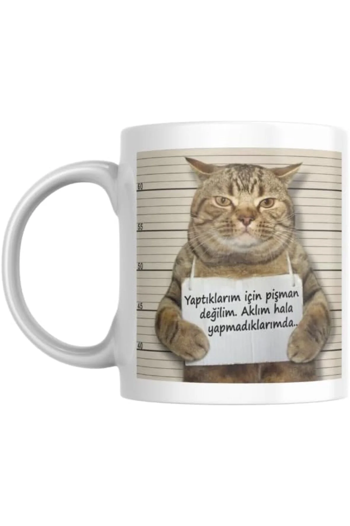 Pişman Değilim Komik Yazılı Kupa Bardak Hediyelik Çay Kahve Kupası Coffee Mug