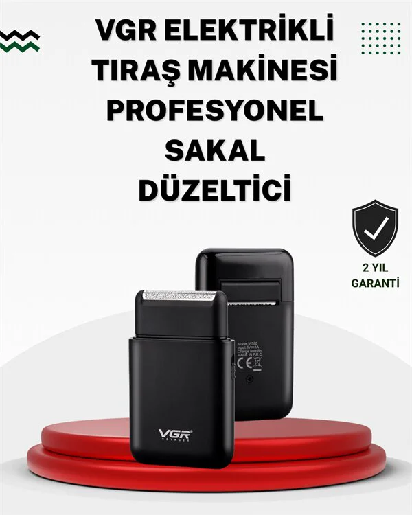 Pistonlu ve Örgülü Ağ Başlıklı USB Şarjlı Traş Makinesi - Ultra İnce 1,7 cm Tasarım