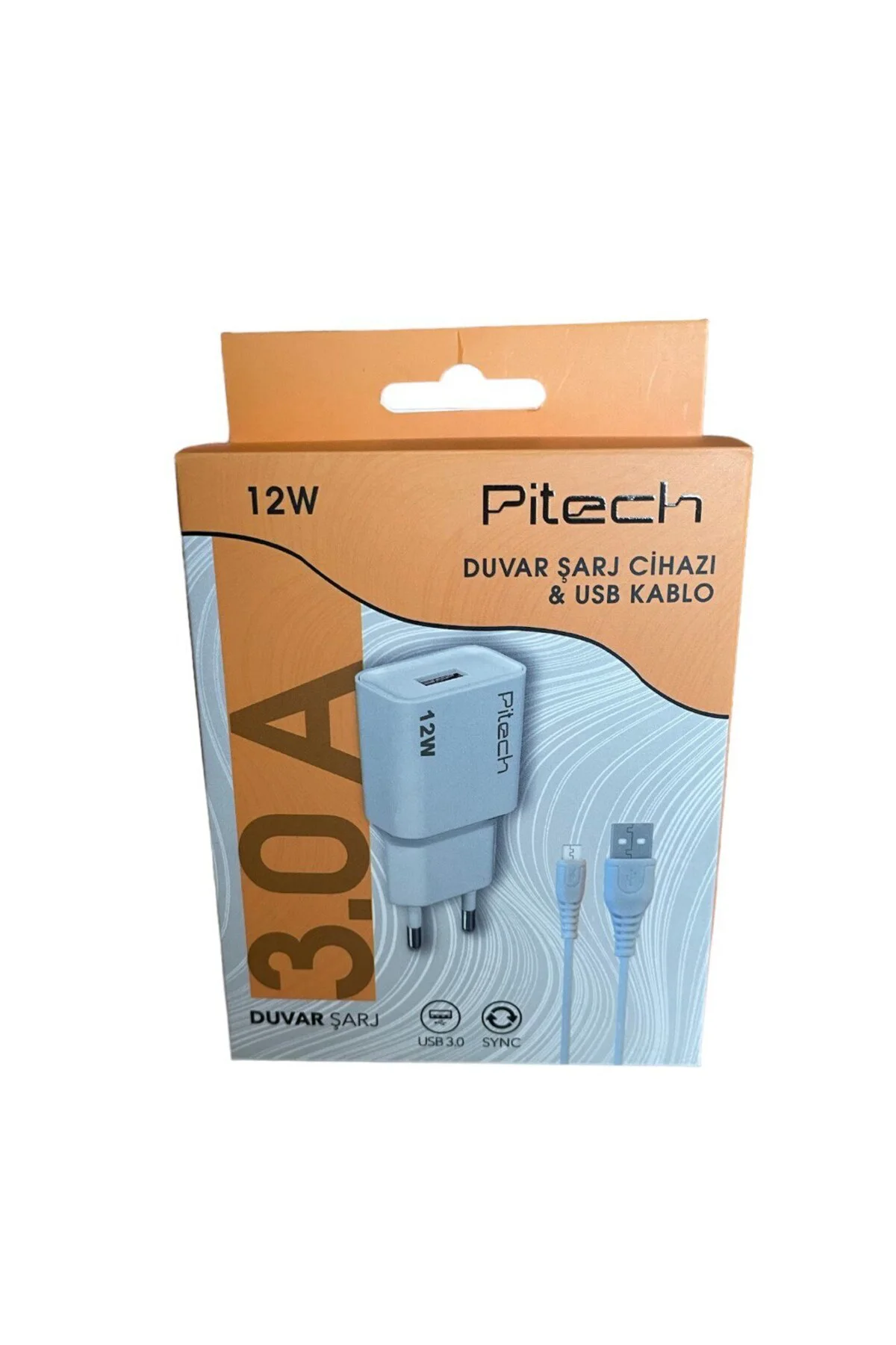 Pitech 12 W Type-c Duvar Şarj-duvar Şarj Cihazı & Usb Kablo
