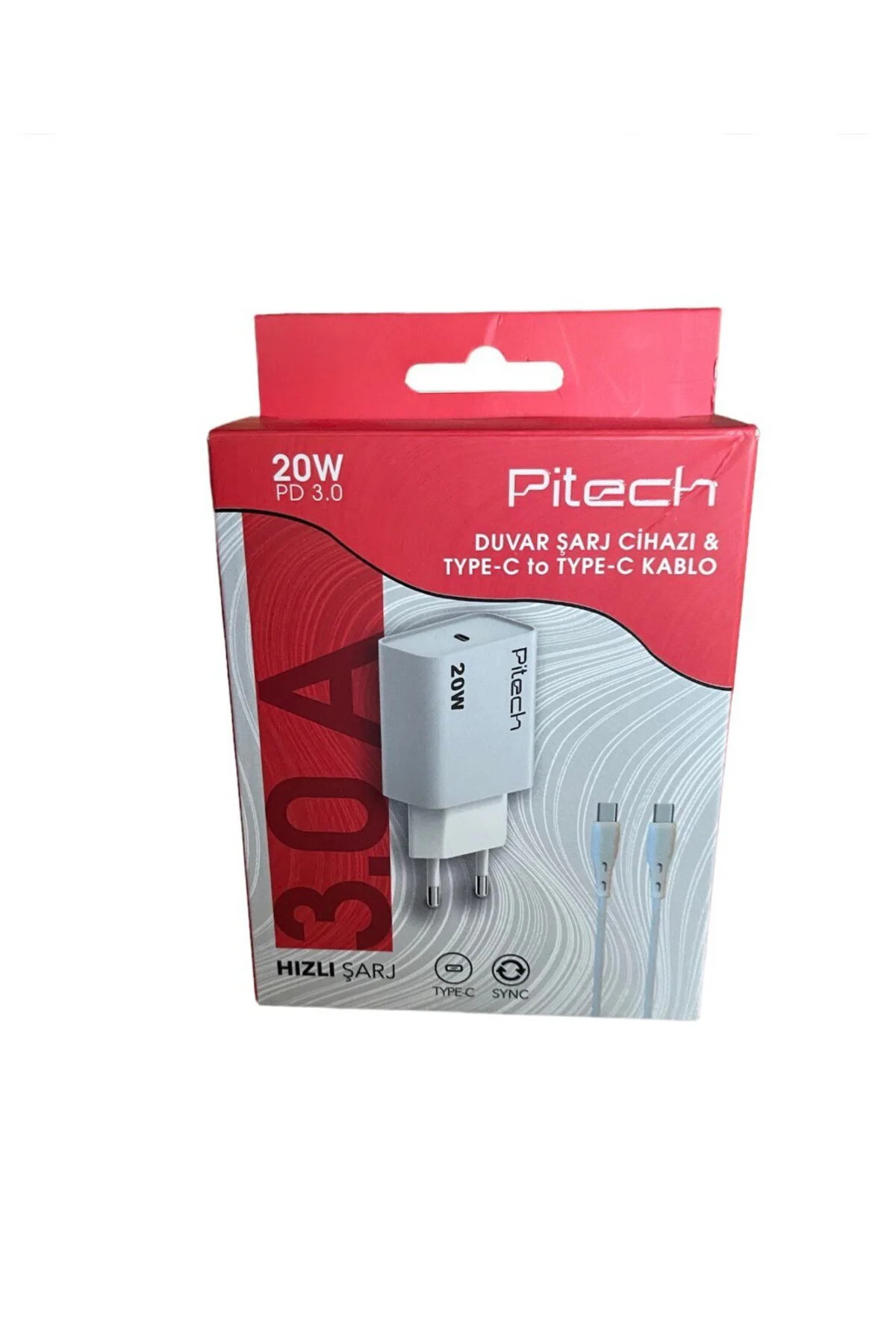 Pitech 20 W Hızlı Şarj-duvar Şarj Cihazı &type C To Type-c Kablo