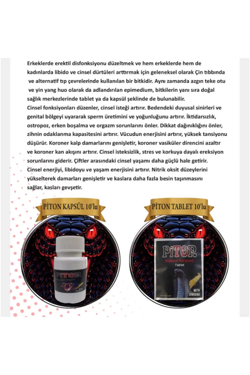 Piton 10 lu kapsül 1000 mg