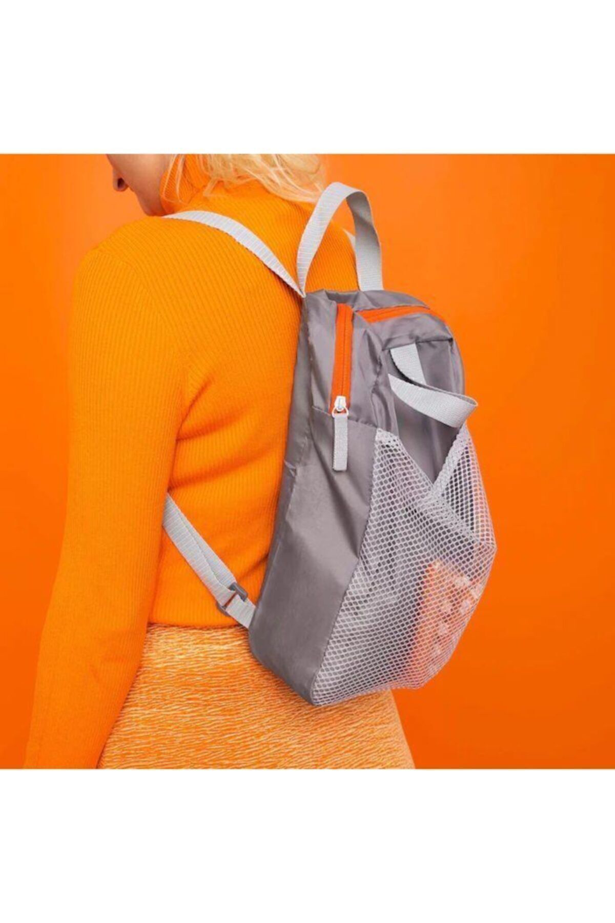 İkea Pıvrıng Malzeme Yemek Taşıma Sırt Çantası Gri Spor Outdoor Çanta