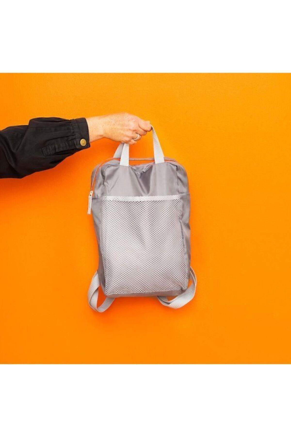 İkea Pıvrıng Malzeme Yemek Taşıma Sırt Çantası Gri Spor Outdoor Çanta