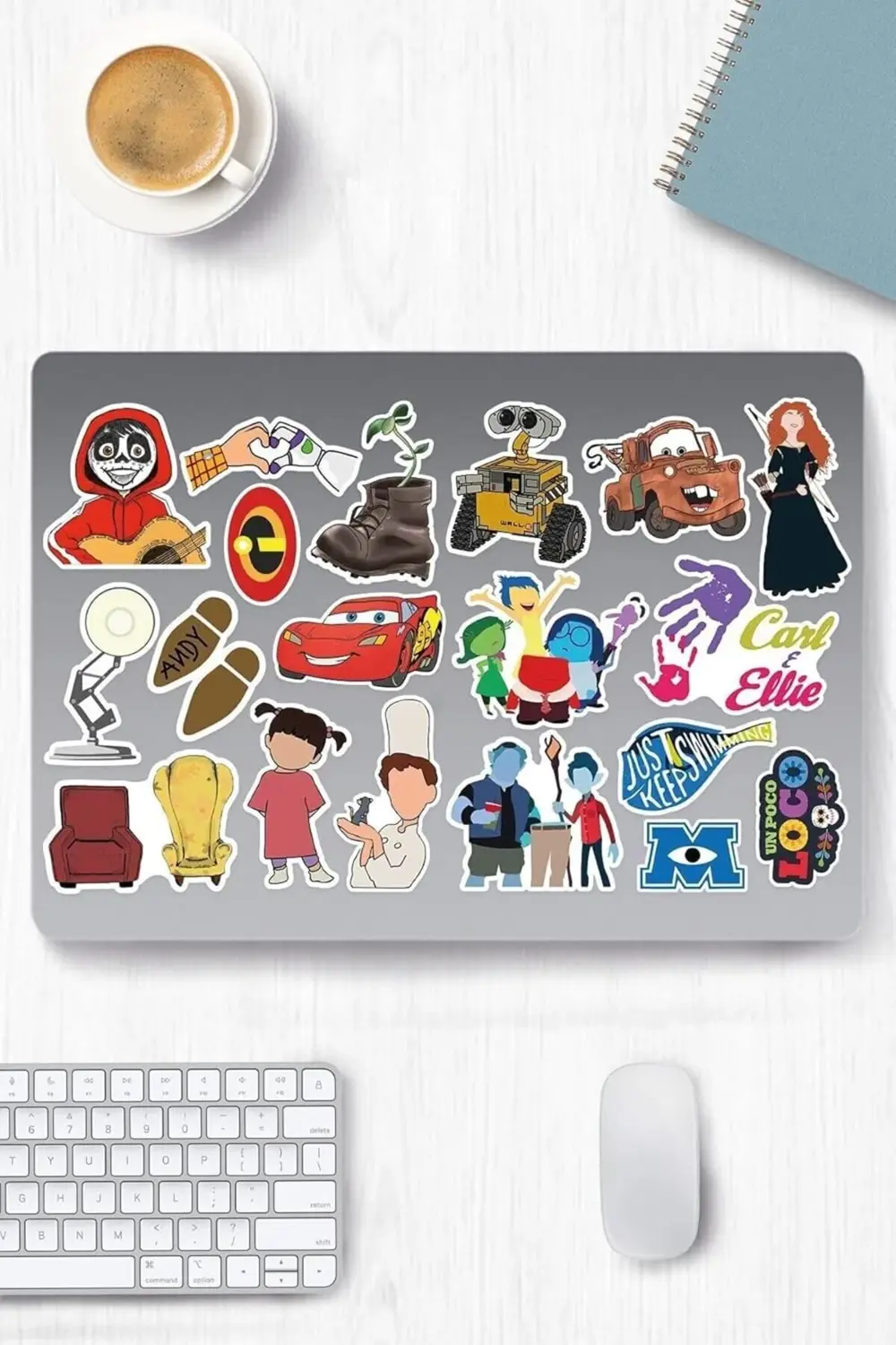 Pixar Temalı Etiket Seti - Laptop Notebook Telefon 395519