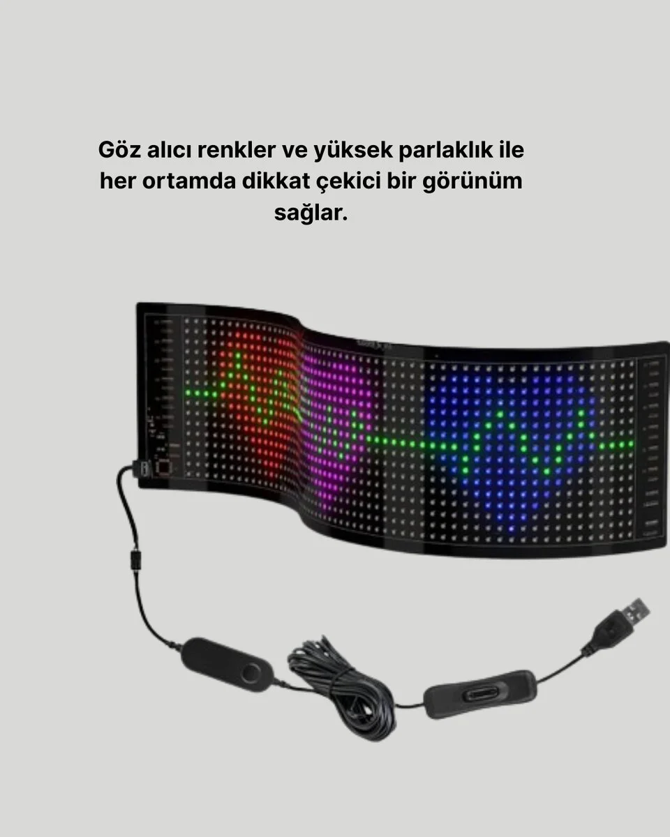 Pixel RGB LED Panel - Gece Kullanıma Uygun Estetik Atmosfer Işığı