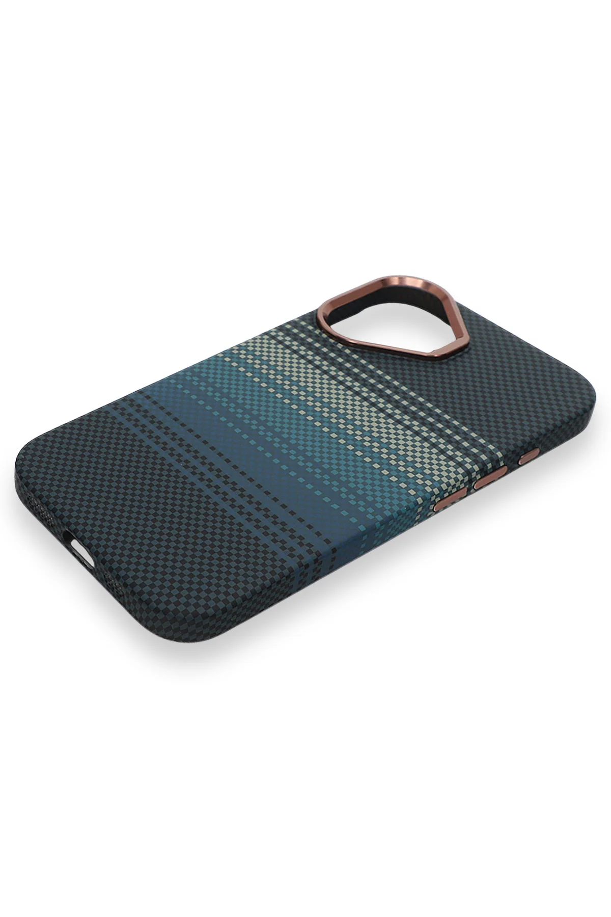 Pixel Weave Case iPhone 17 Derin Mavi Akım